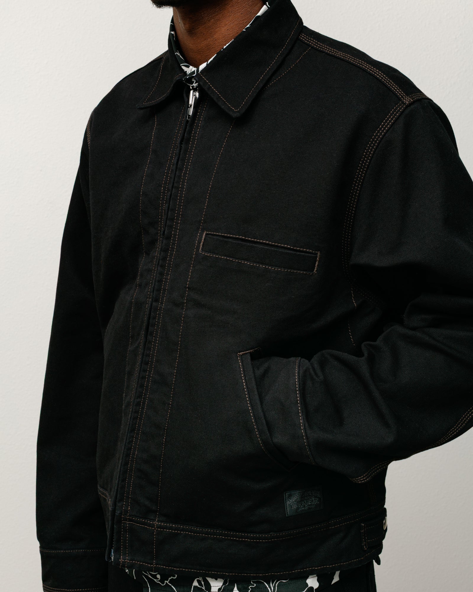 Work Jacket Collared – Black | Outerwear | Stüssy Japan