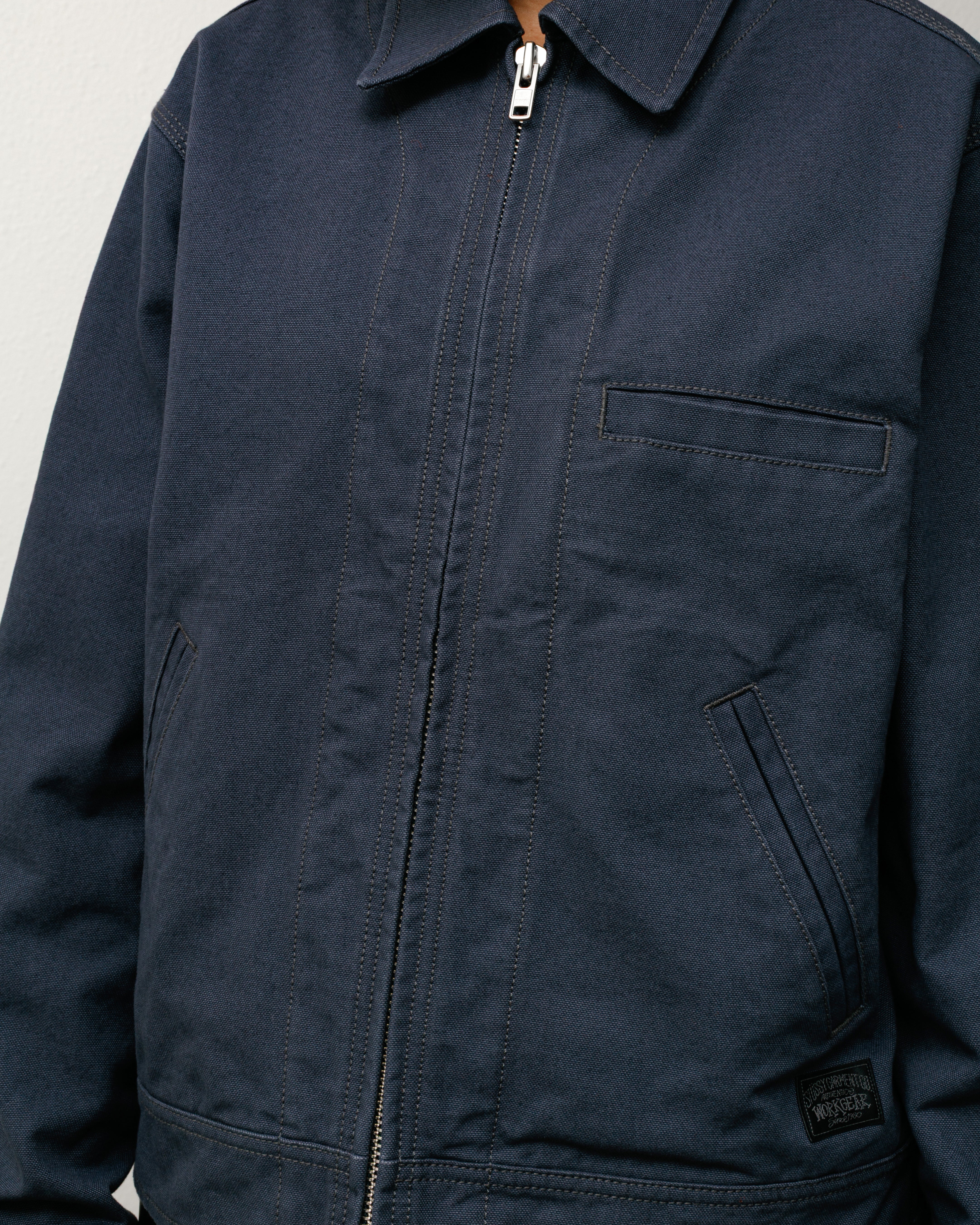Work Jacket Collared – Blue | Outerwear | Stüssy Japan