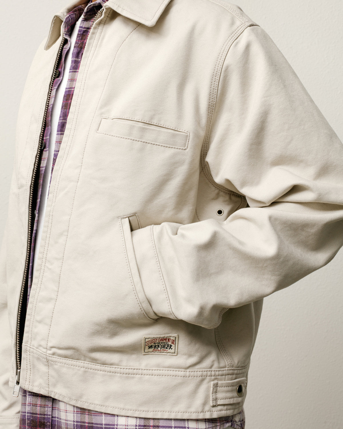 Work Jacket Collared – Stone | Outerwear | Stüssy Japan