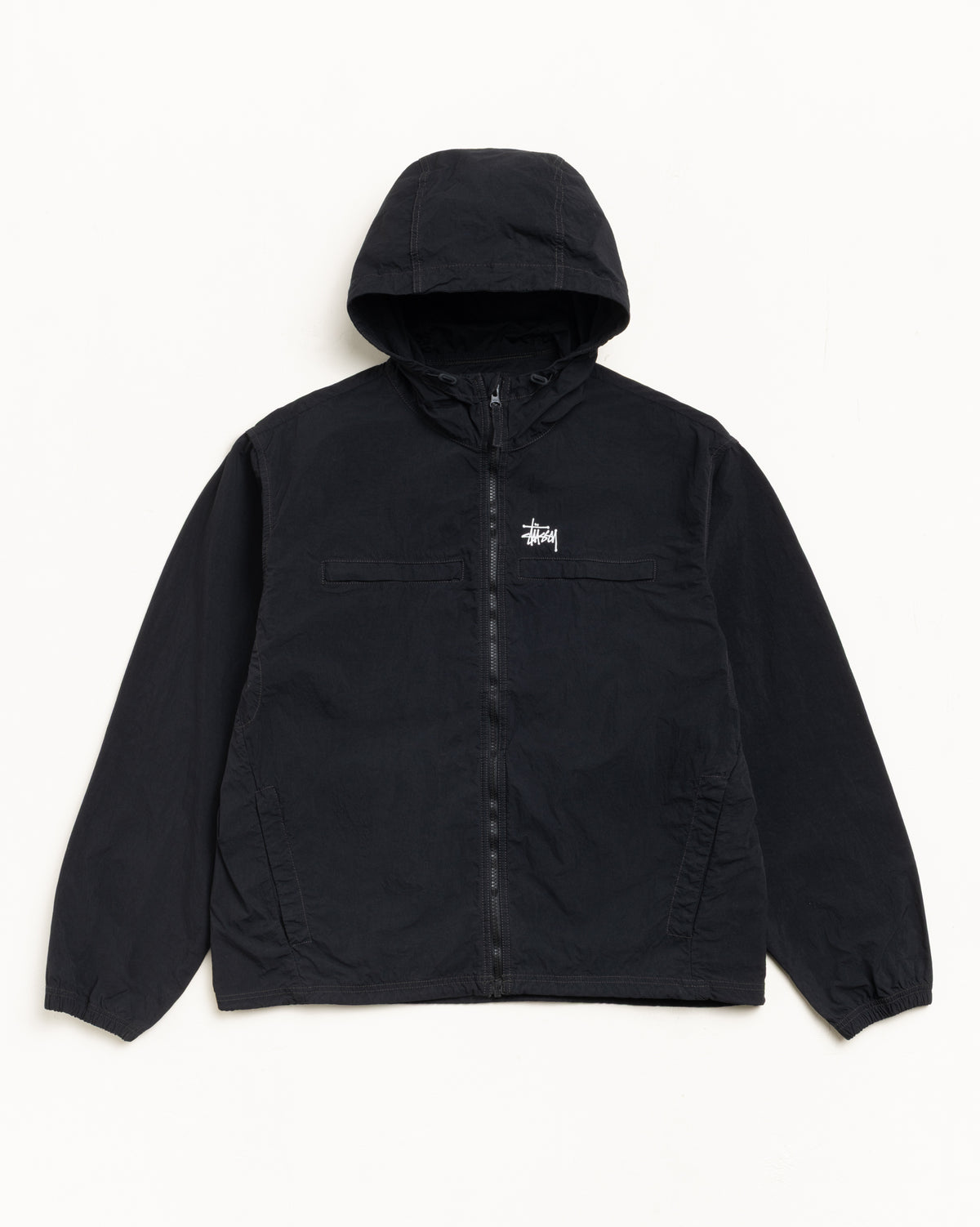 Lightweight Hooded Jacket – Black | Outerwear | Stüssy Japan