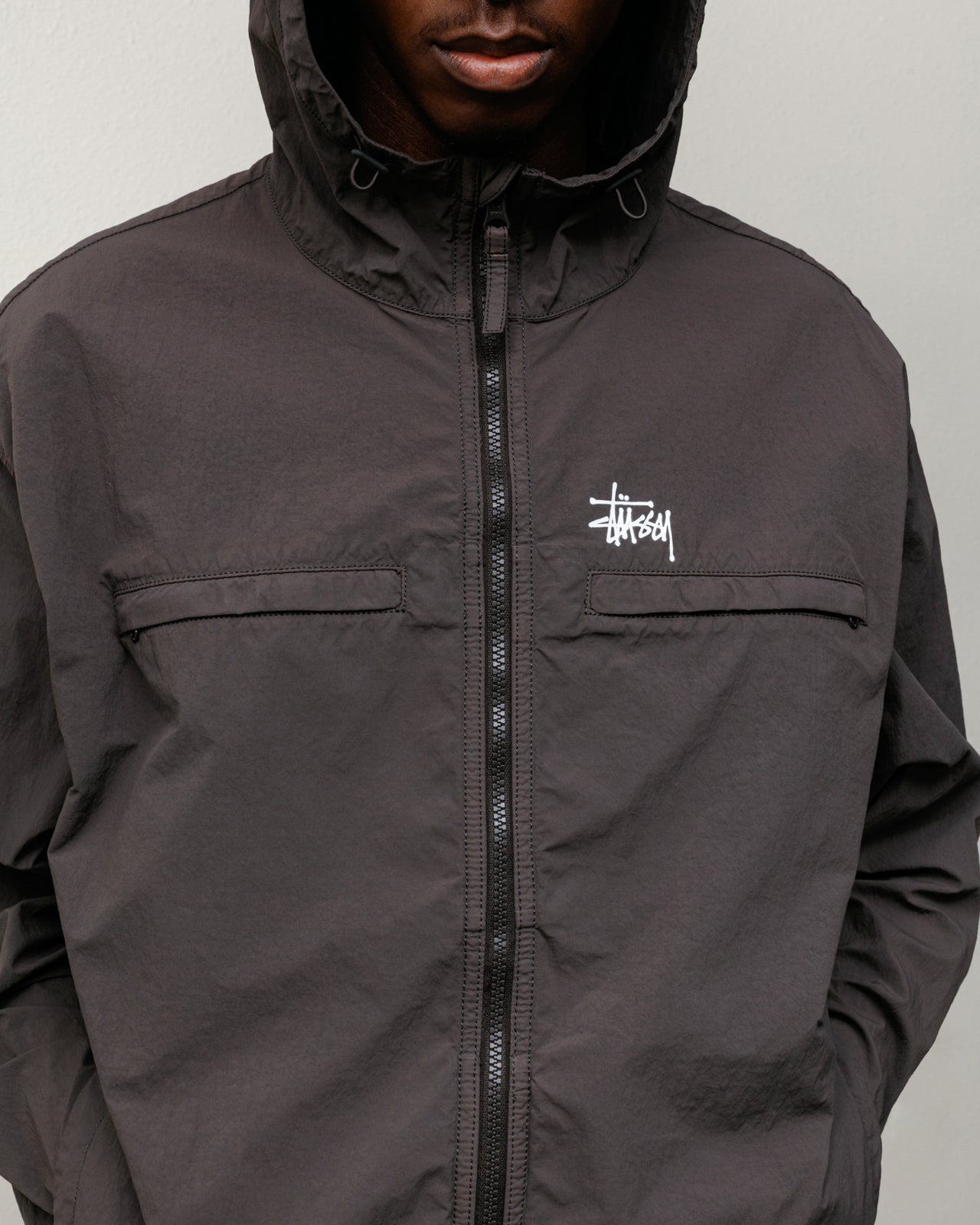 Lightweight Hooded Jacket – Brown | Outerwear | Stüssy Japan