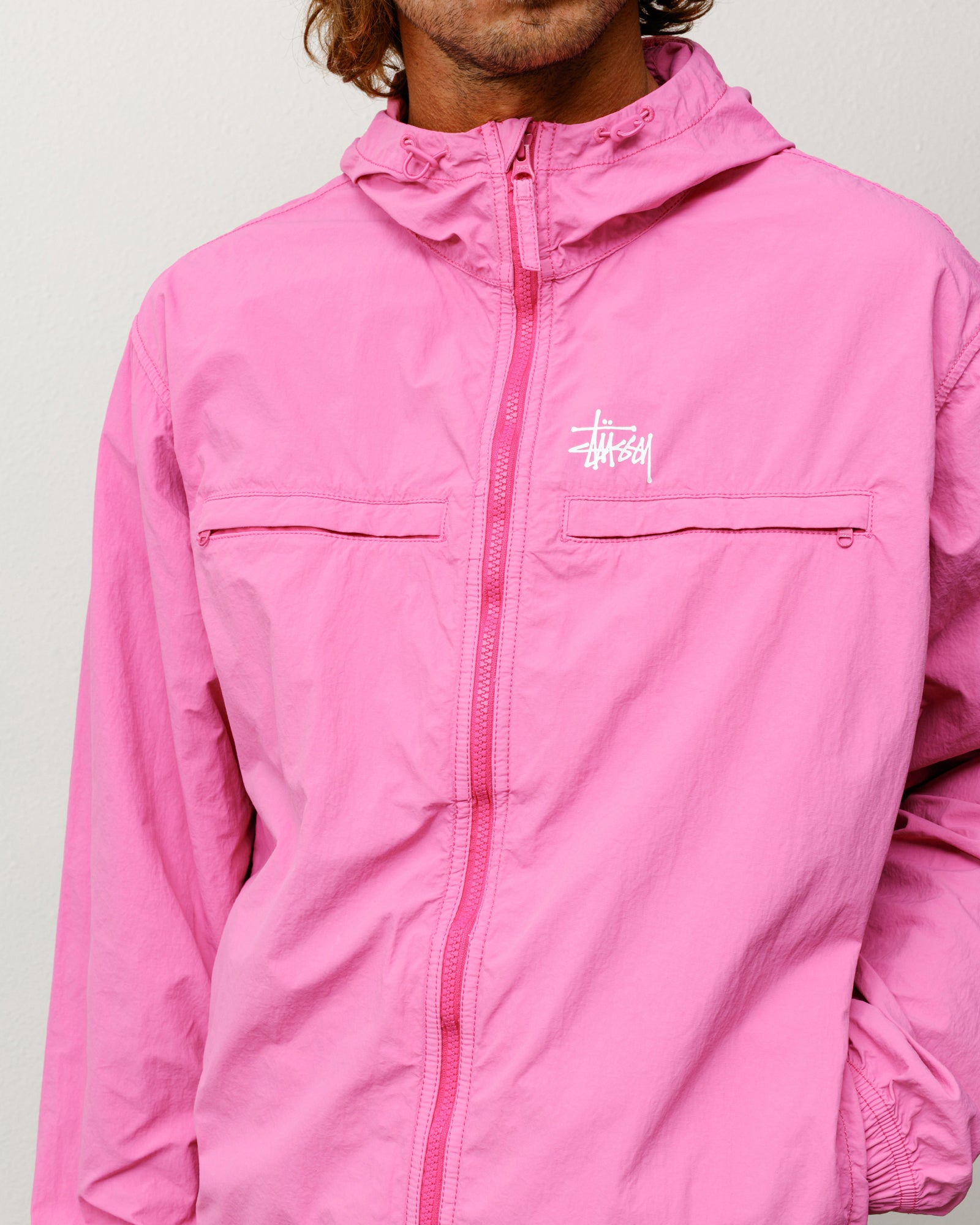 Lightweight Hooded Jacket – Pink | Outerwear | Stüssy Japan