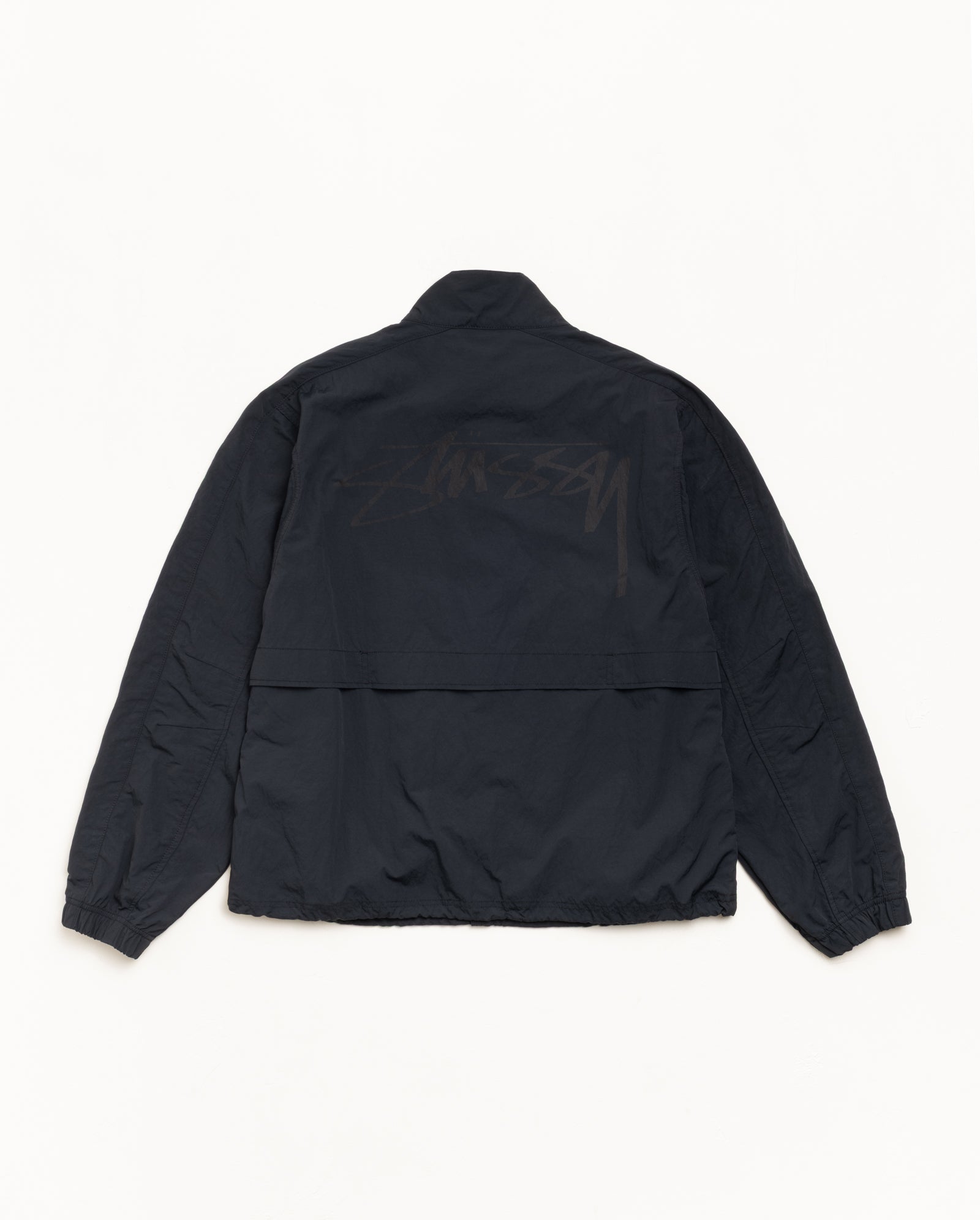 Stussy ブラック ジャケット ☆送料・関税込☆Stussy☆WORLDWIDE ZIP WORK JACKET☆BLACK (STUSSY