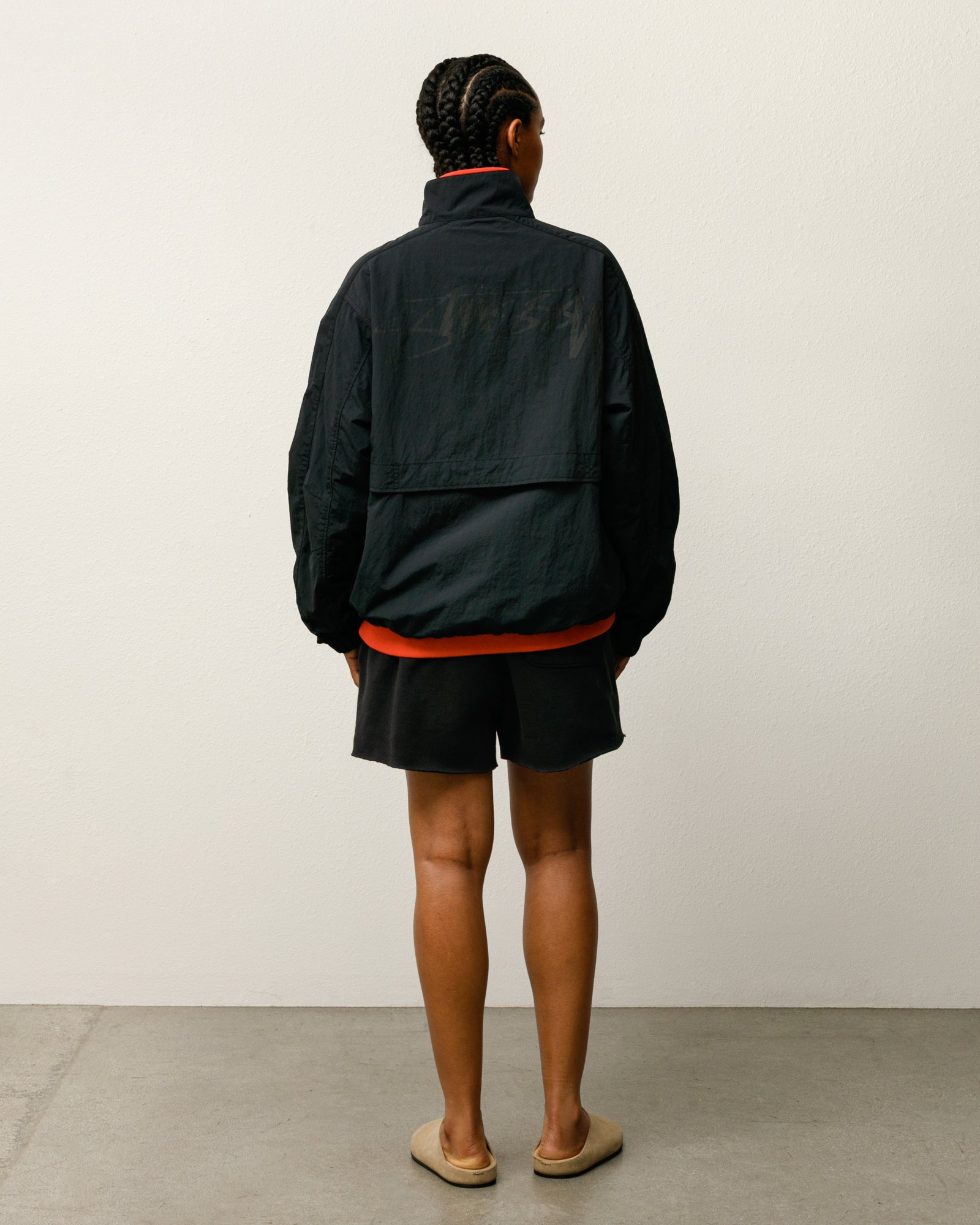 Lightweight Mock Jacket – Black | Outerwear | Stüssy Japan
