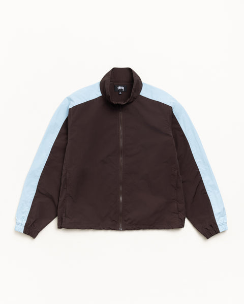 Lightweight Mock Jacket Mens Long Sleeve In Brown