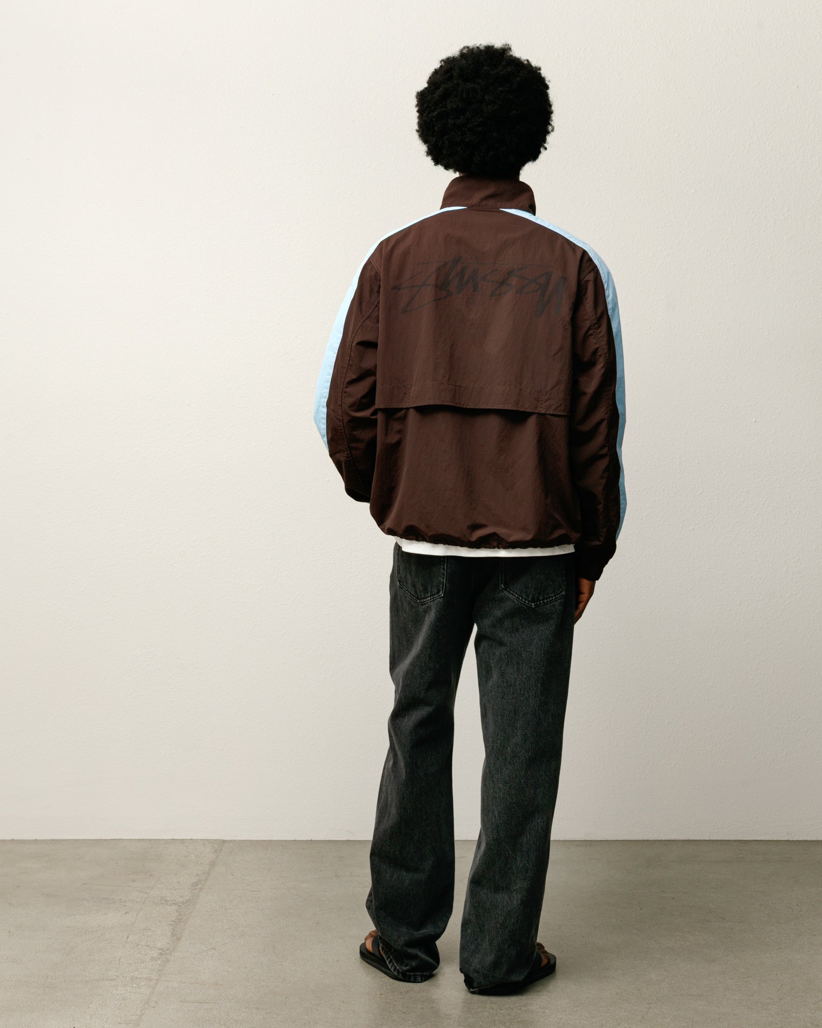 Lightweight Mock Jacket – Brown | Outerwear | Stüssy Japan