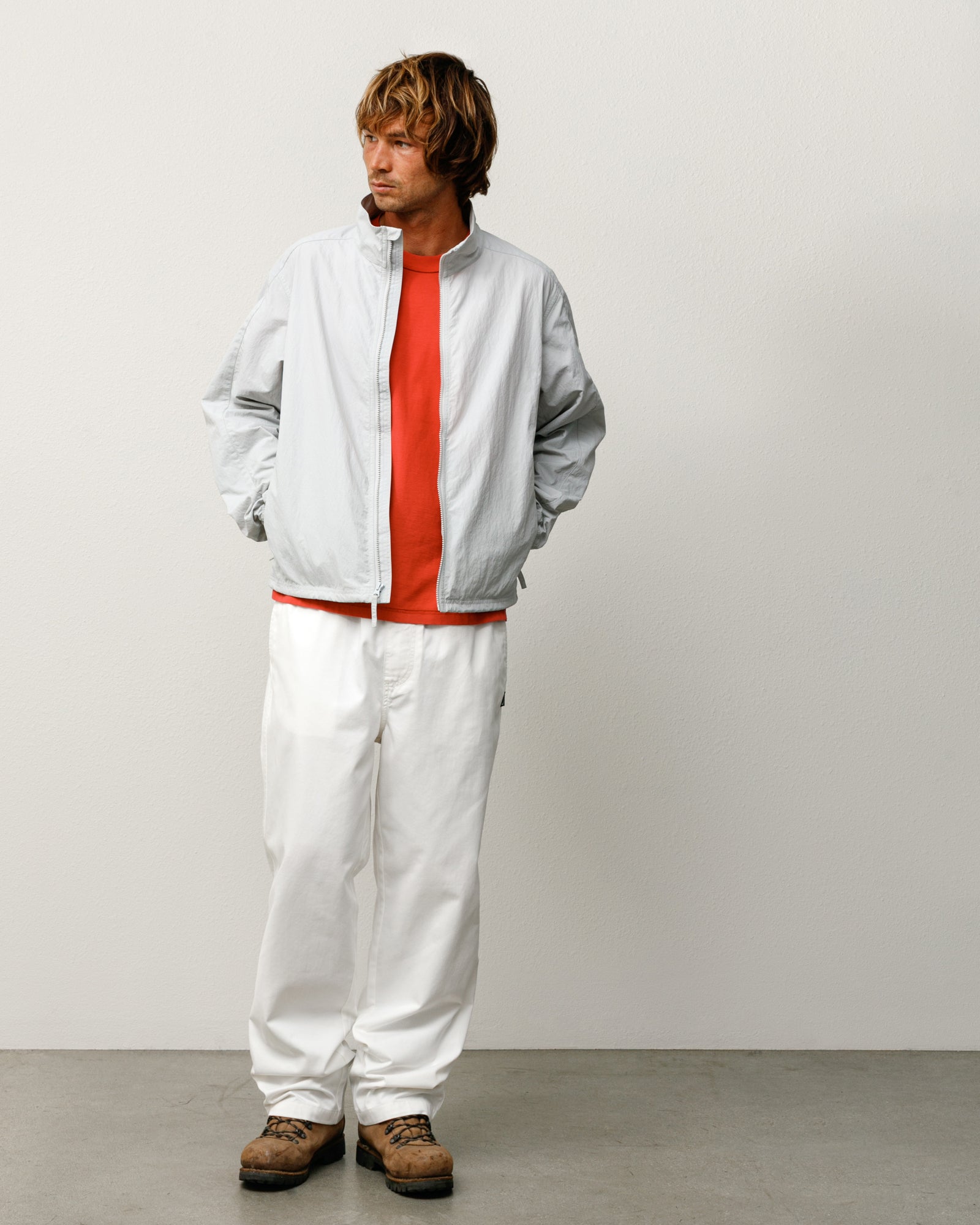 Lightweight Mock Jacket – Grey | Outerwear | Stüssy Japan