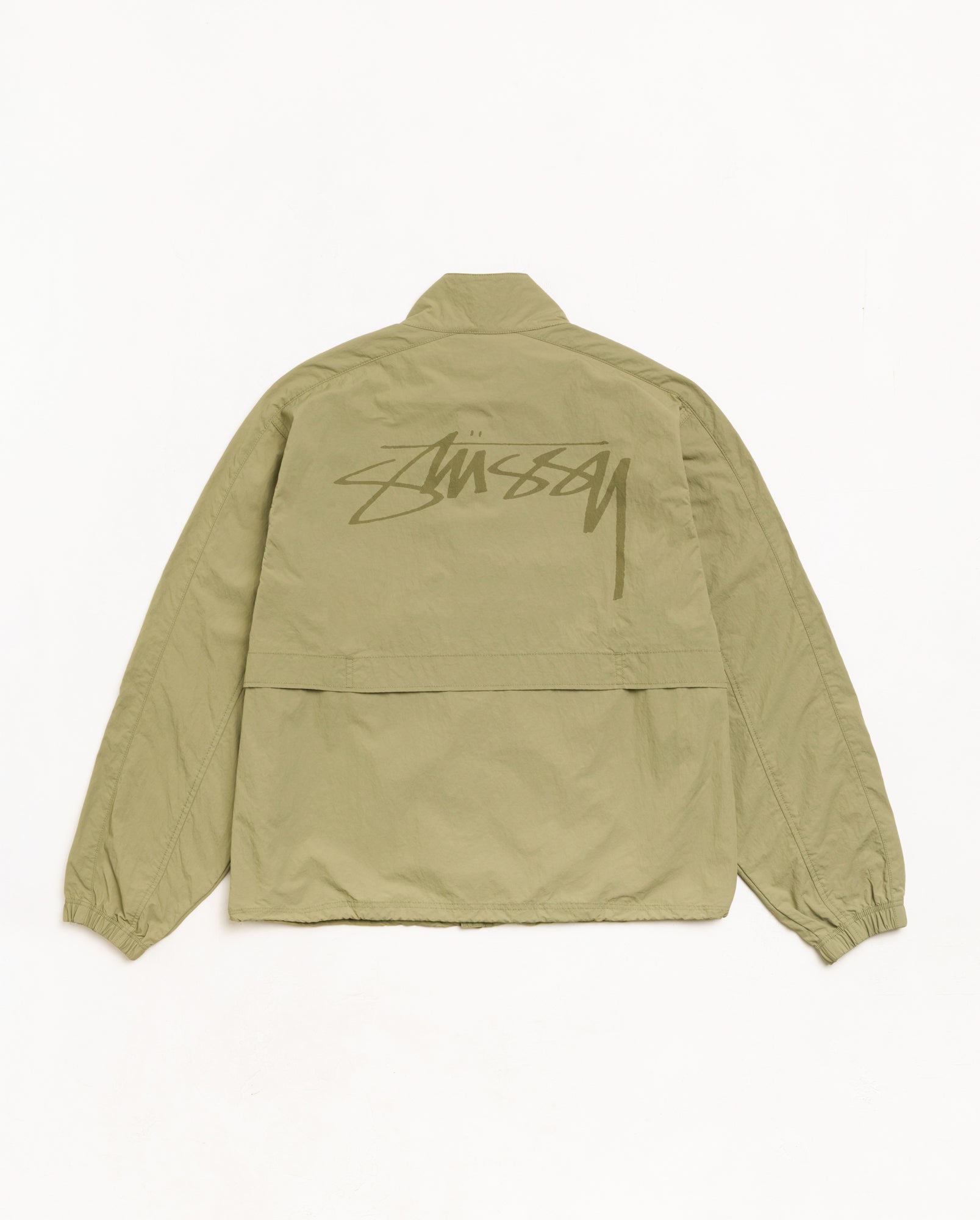 Lightweight Mock Jacket Unisex Long Sleeve In Khaki
