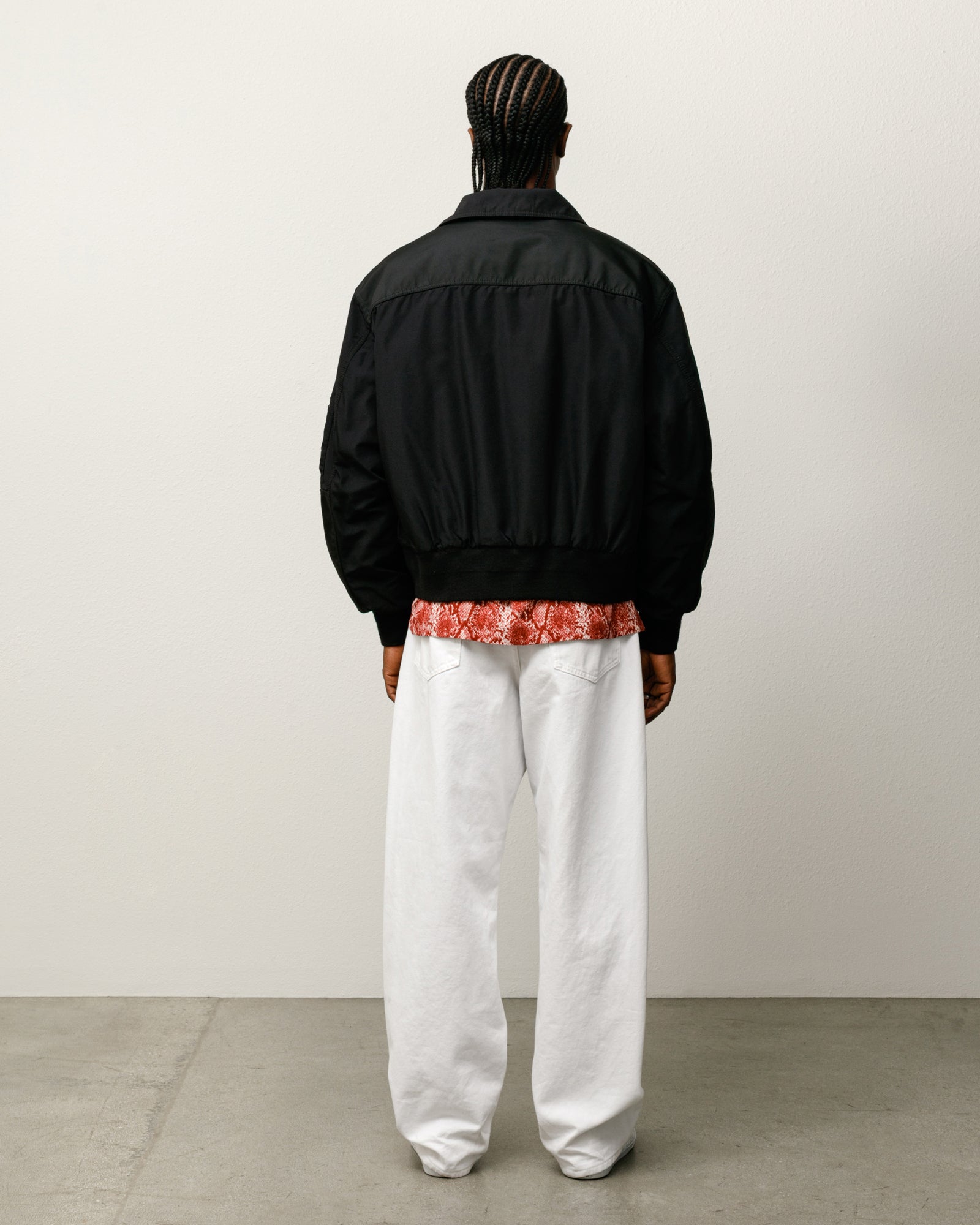 Mock Neck Flight Bomber – Black | Outerwear | Stüssy Japan
