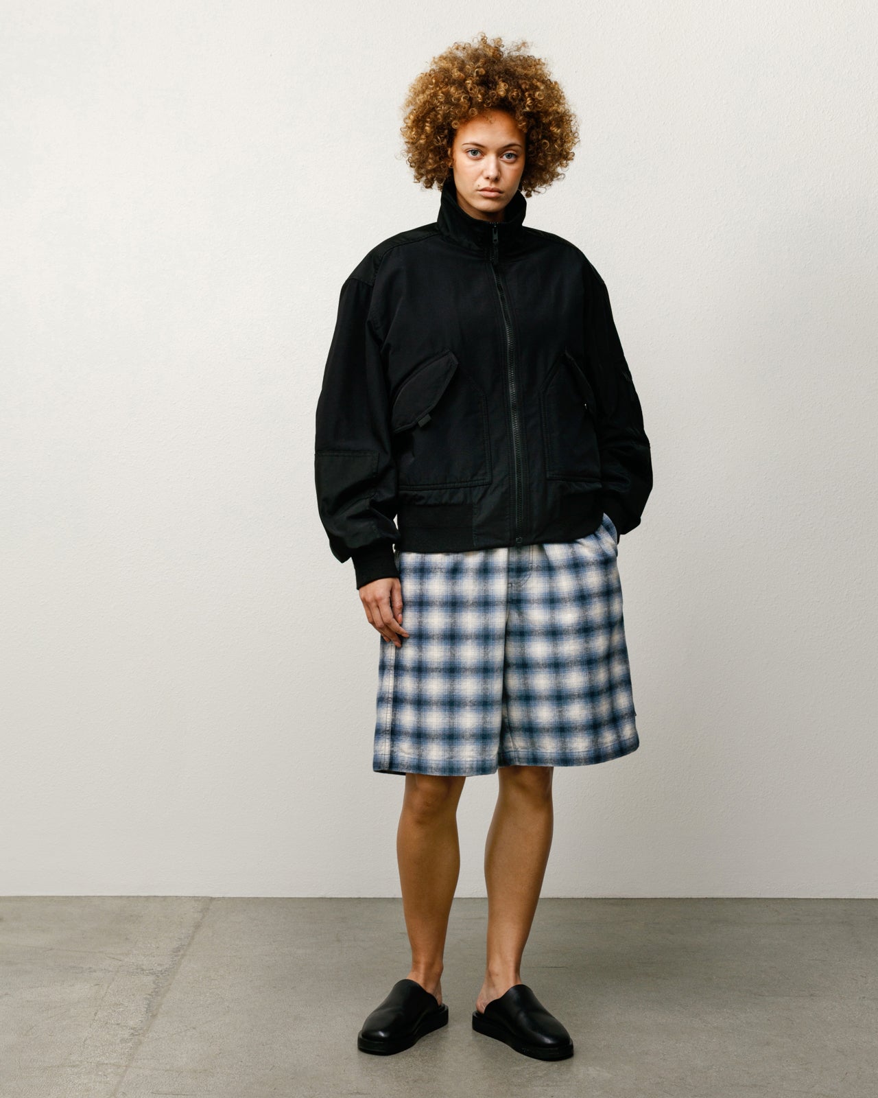 Mock Neck Flight Bomber – Black | Outerwear | Stüssy Japan