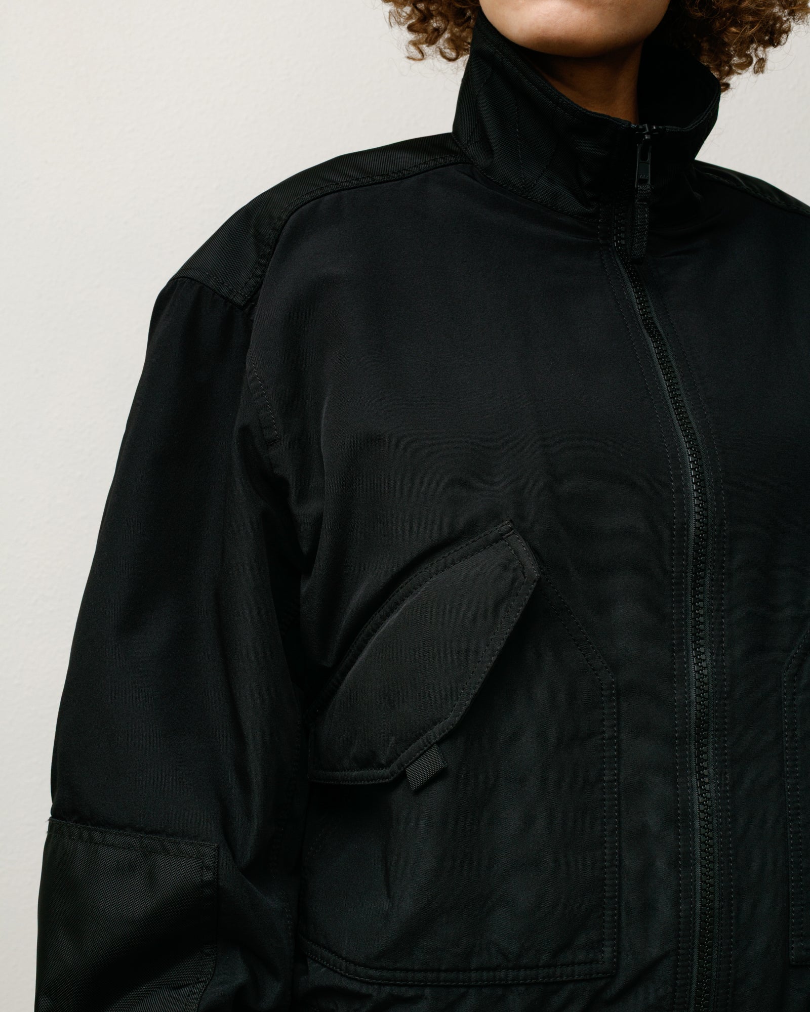 Mock Neck Flight Bomber – Black | Outerwear | Stüssy Japan