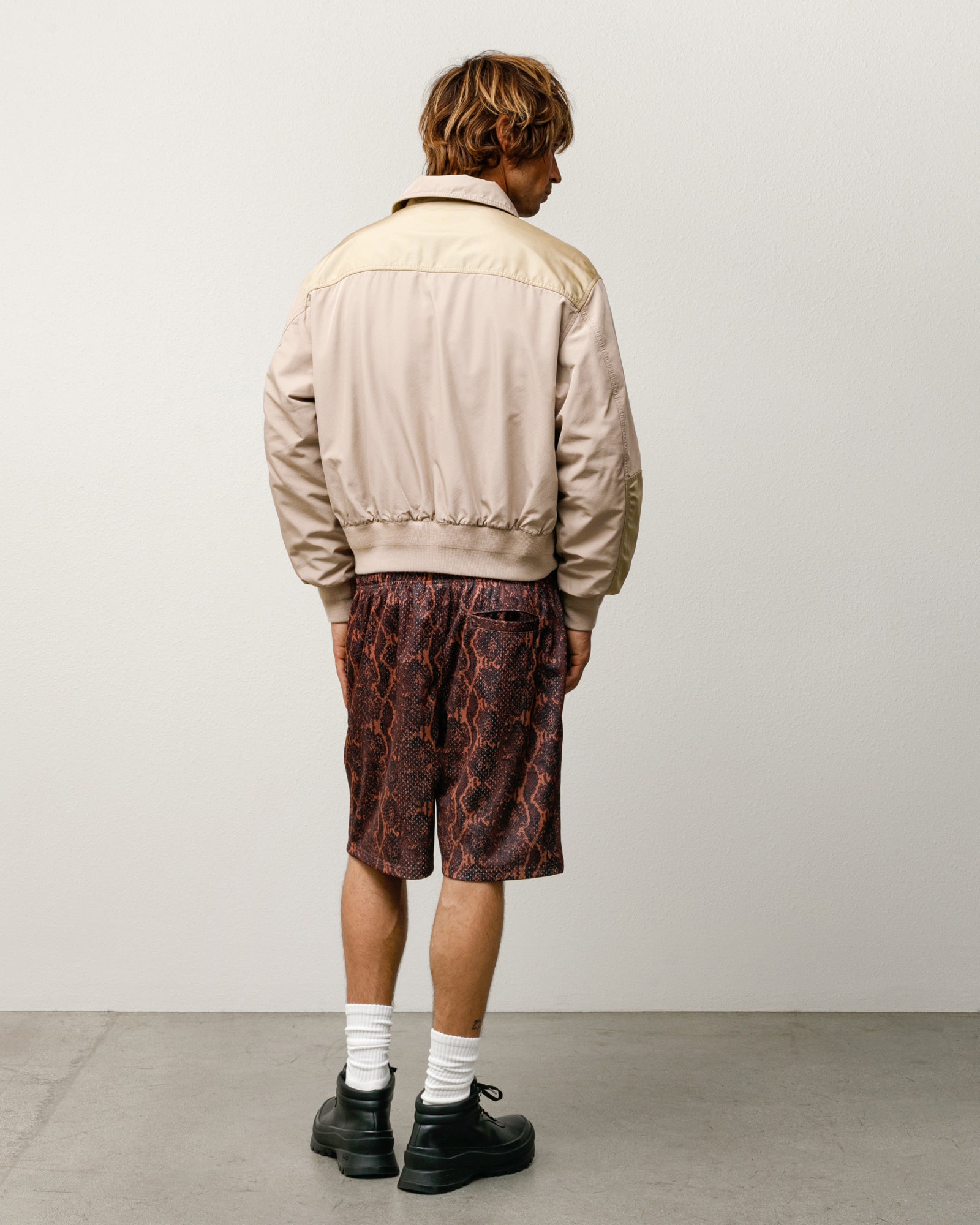 Mock Neck Flight Bomber – Khaki | Outerwear | Stüssy Japan