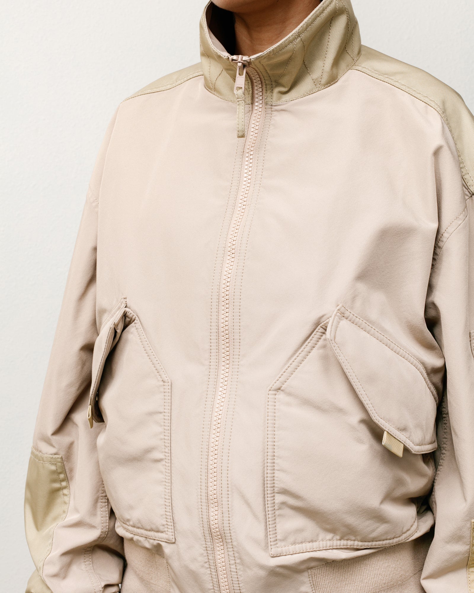 Mock Neck Flight Bomber – Khaki | Outerwear | Stüssy Japan