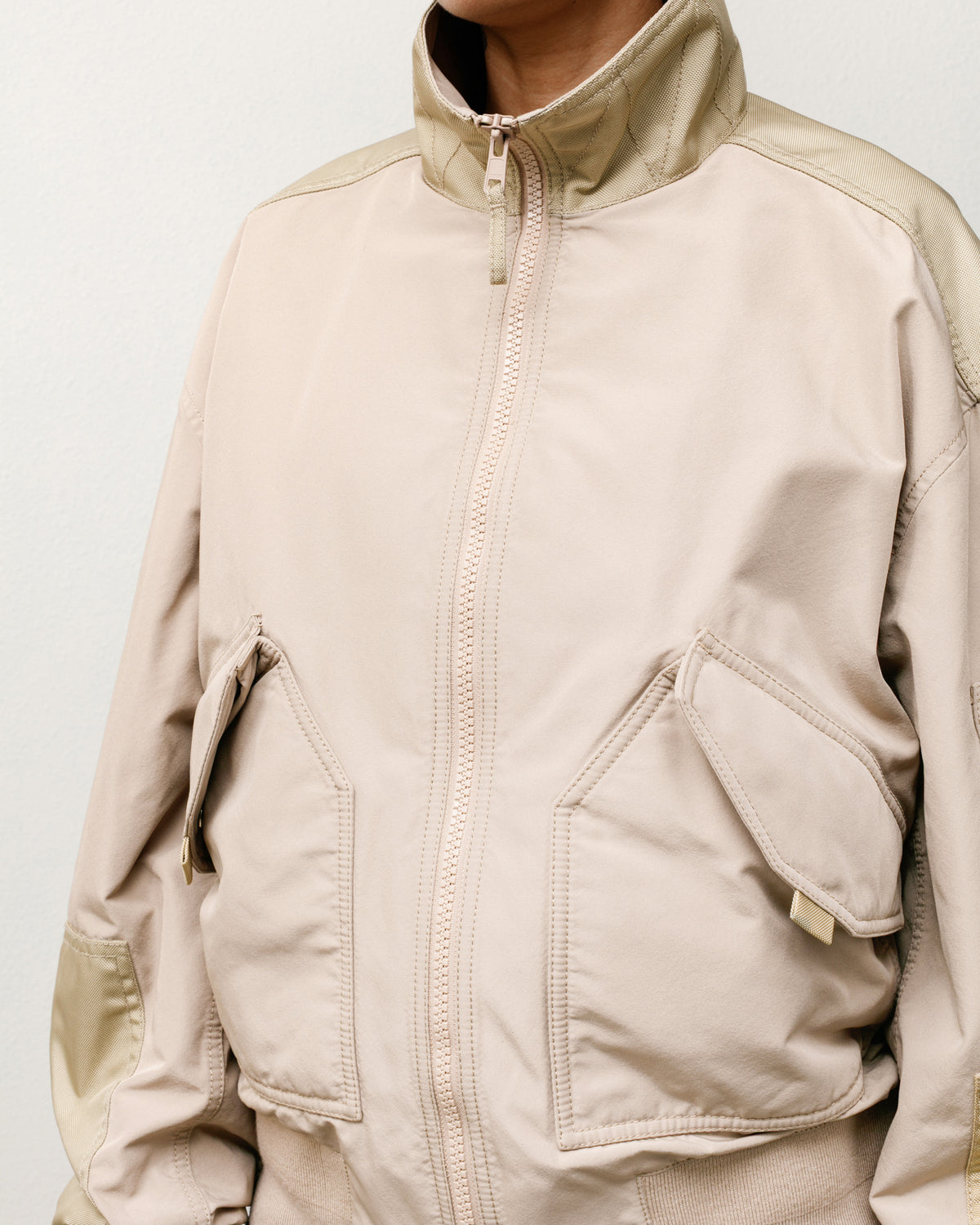 Mock Neck Flight Bomber – Khaki | Outerwear | Stüssy Japan