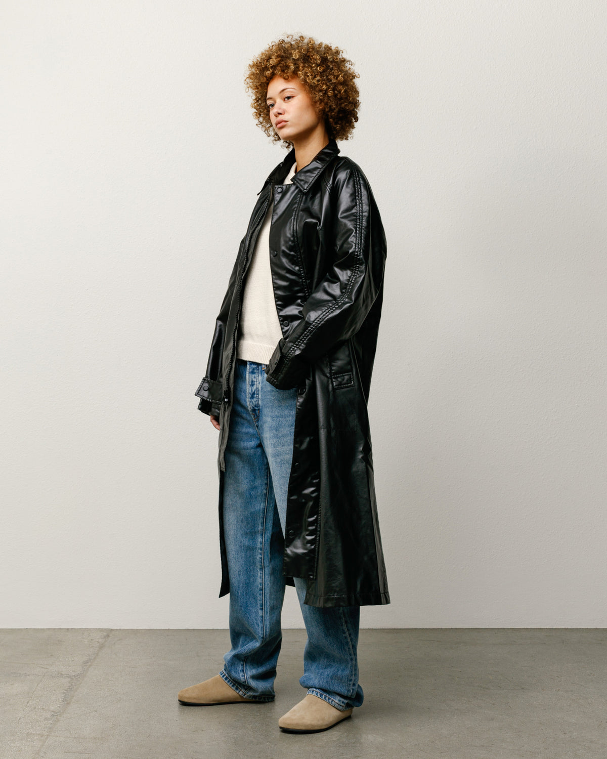 Coated Field Coat – Black | Outerwear | Stüssy Japan
