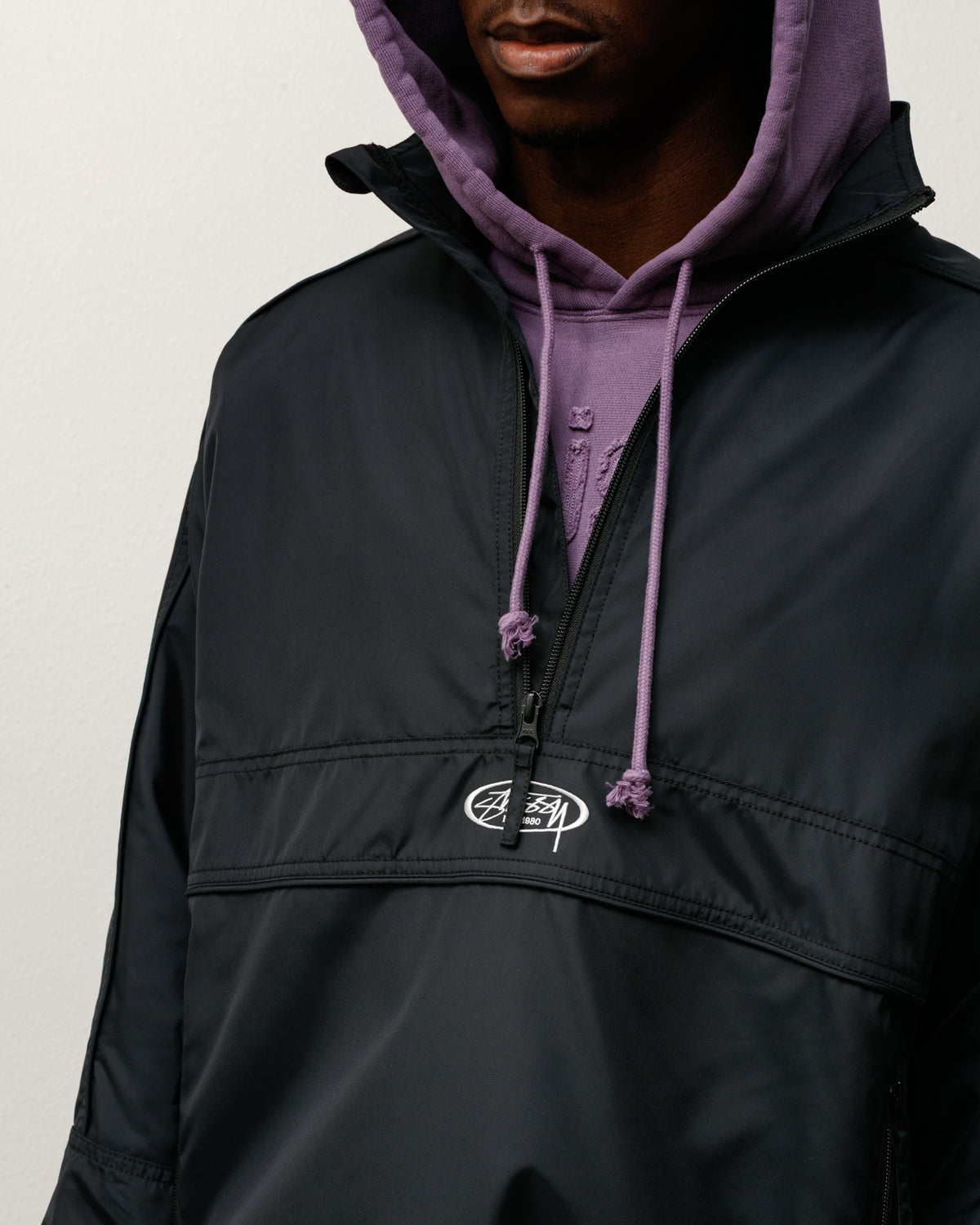 Lightweight Pullover Jacket – Black | Outerwear | Stüssy Japan
