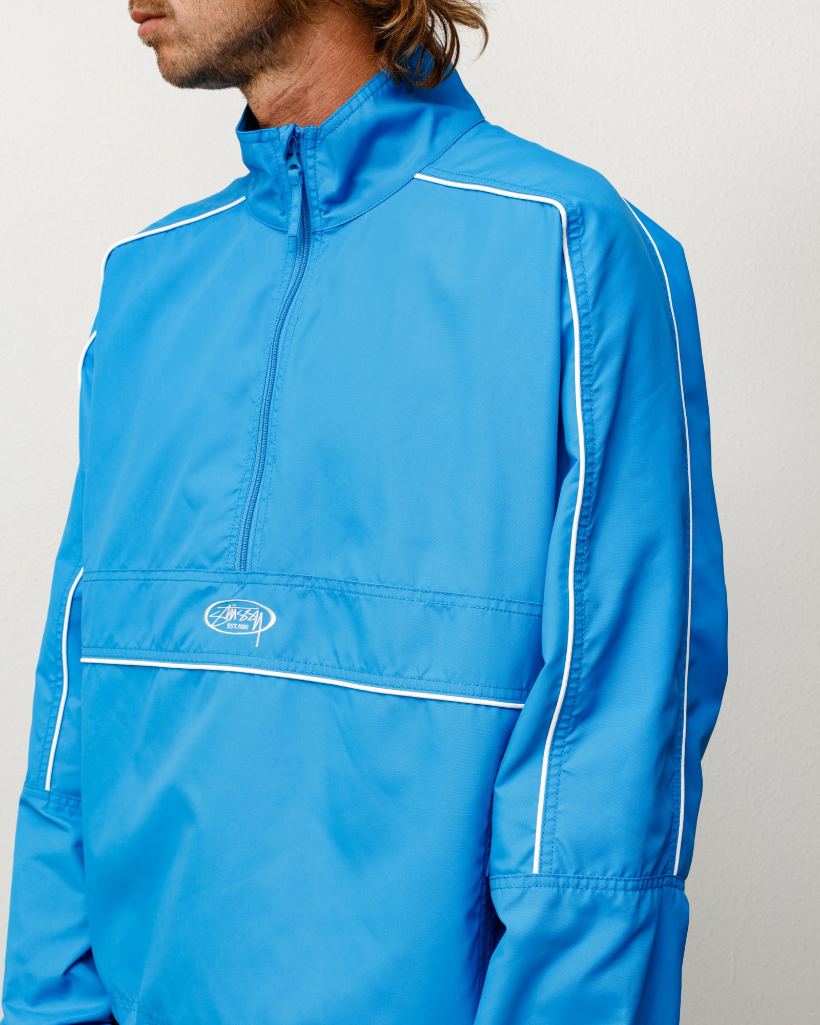Lightweight Pullover Jacket – Blue | Outerwear | Stüssy Japan