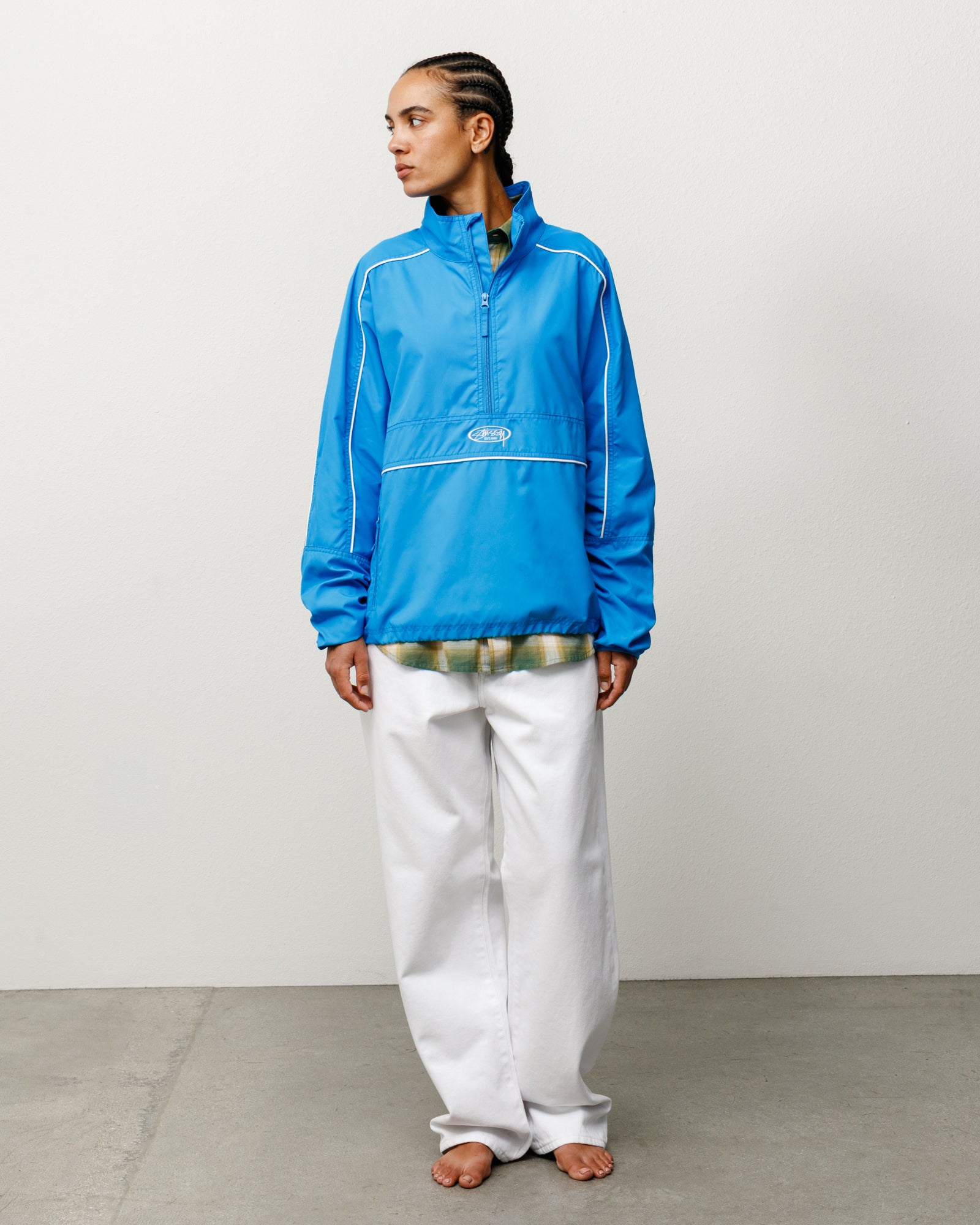 Lightweight Pullover Jacket – Blue | Outerwear | Stüssy Japan