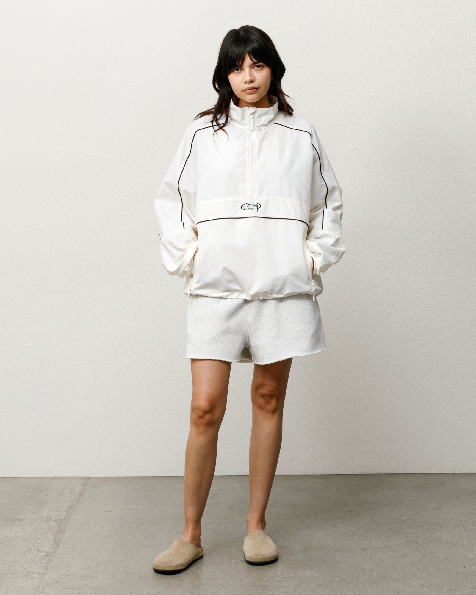 Lightweight Pullover Jacket – White | Outerwear | Stüssy Japan