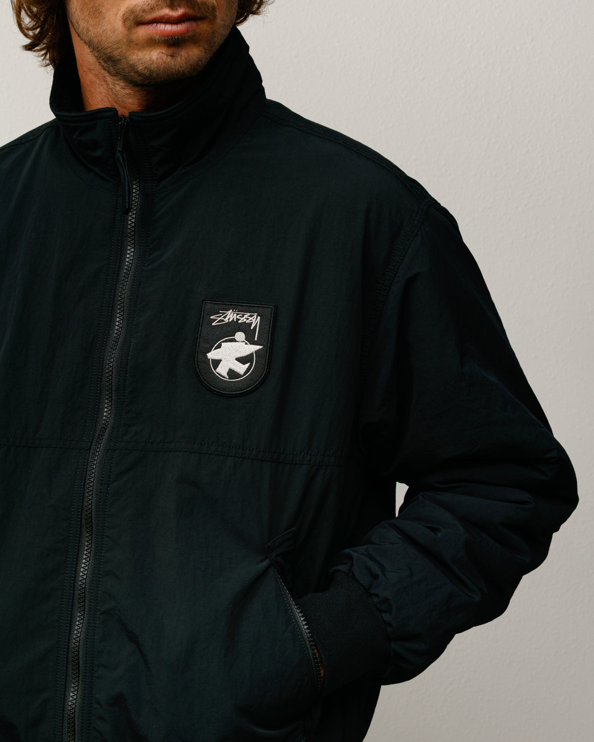 Polar Fleece Lined Jacket – Black | Outerwear | Stüssy Japan