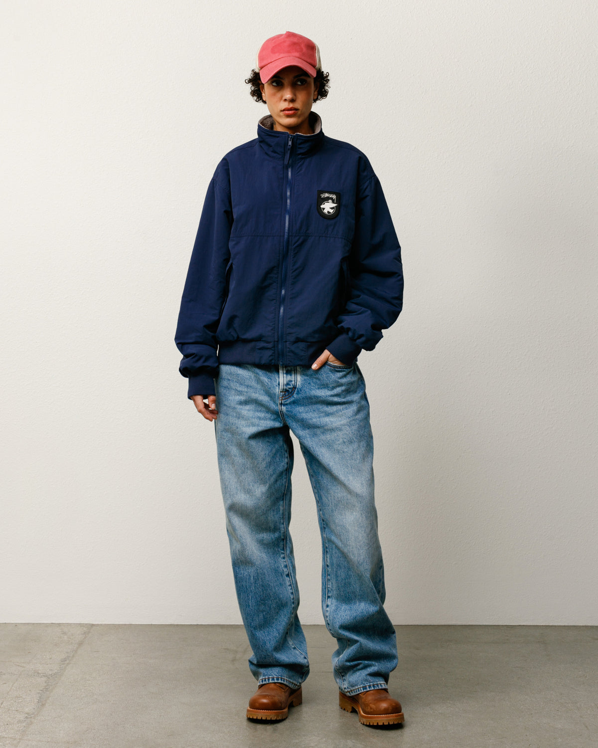 Polar Fleece Lined Jacket – Navy | Outerwear | Stüssy Japan