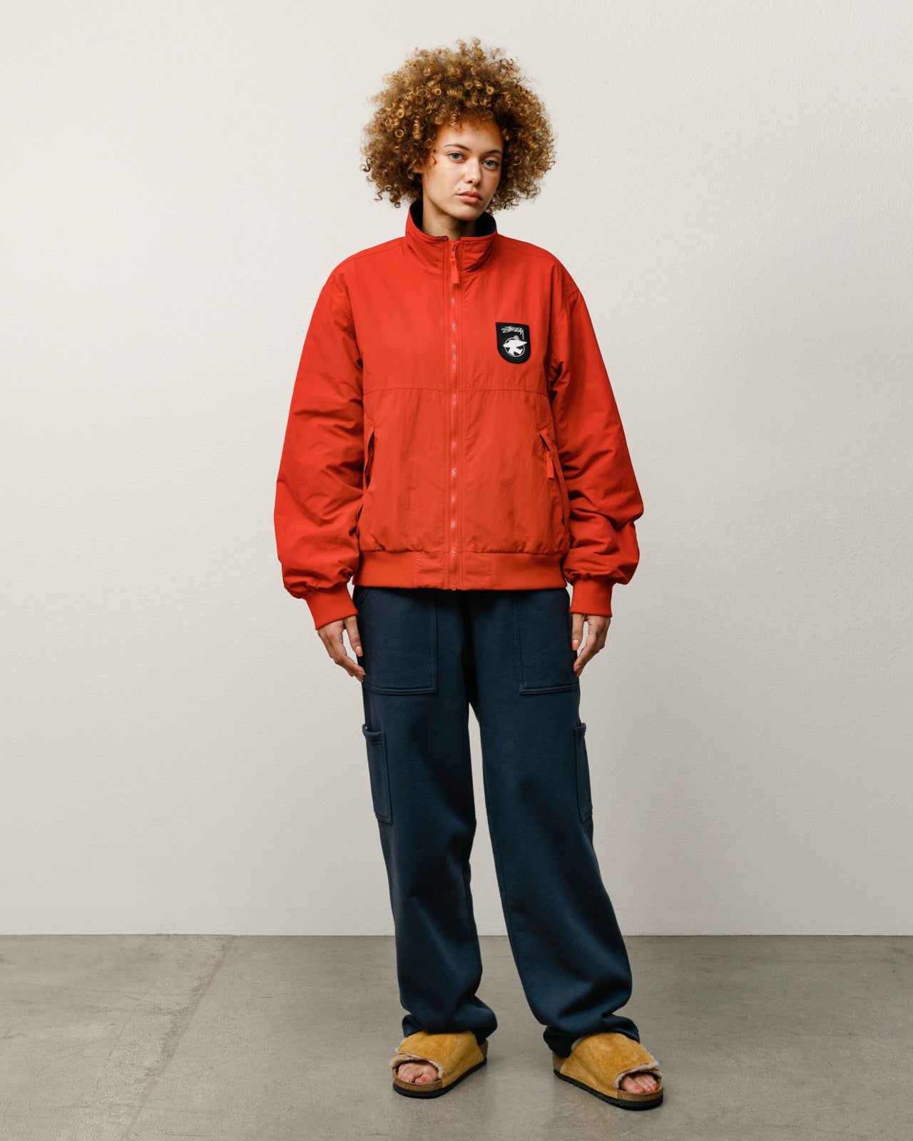 Polar Fleece Lined Jacket – Red | Outerwear | Stüssy Japan
