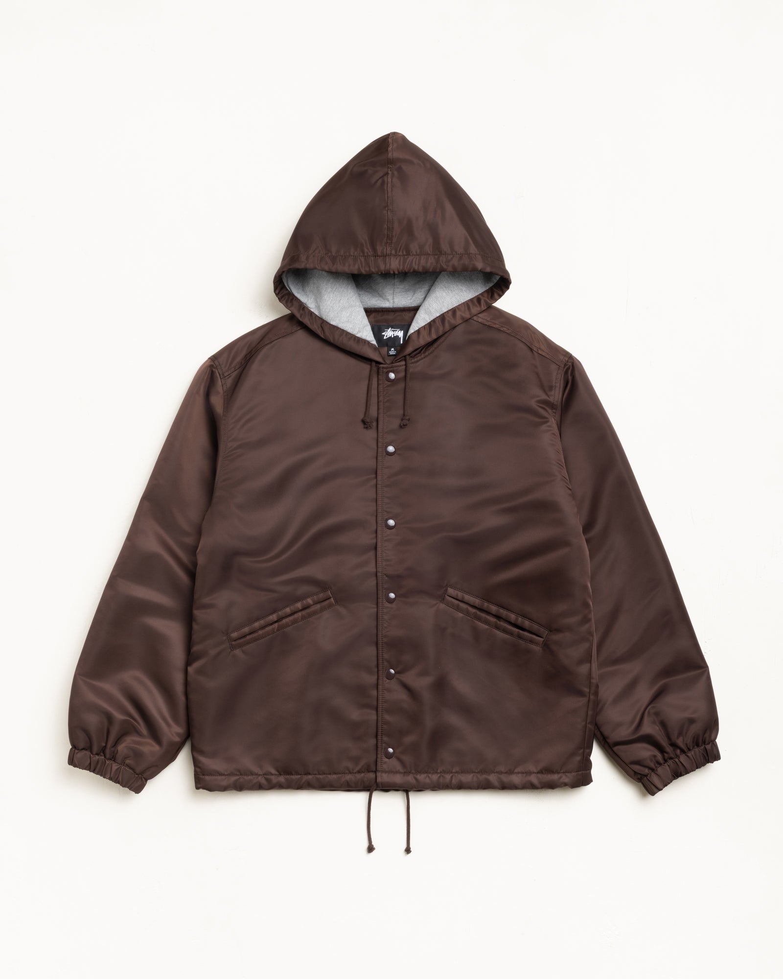 Hooded Coaches Jacket – Brown | Outerwear | Stüssy Japan