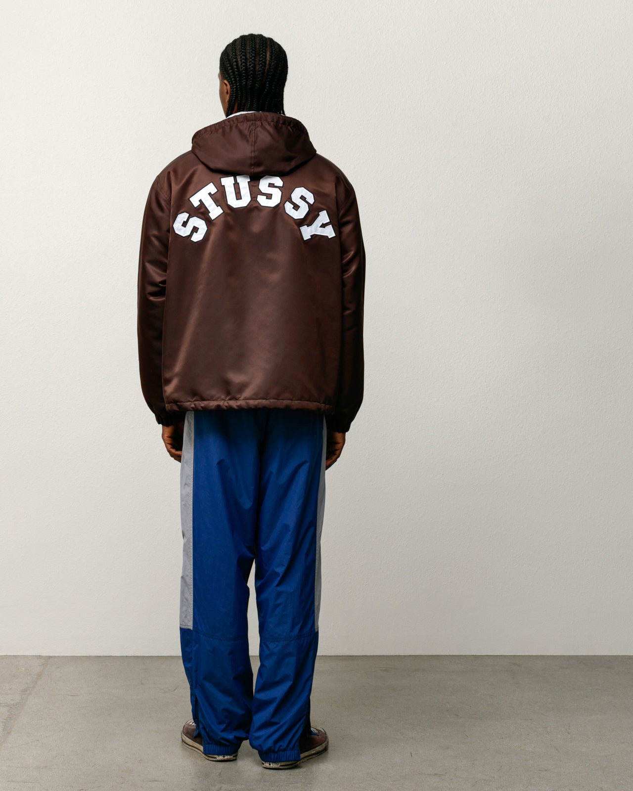 Hooded Coaches Jacket – Brown | Outerwear | Stüssy Japan