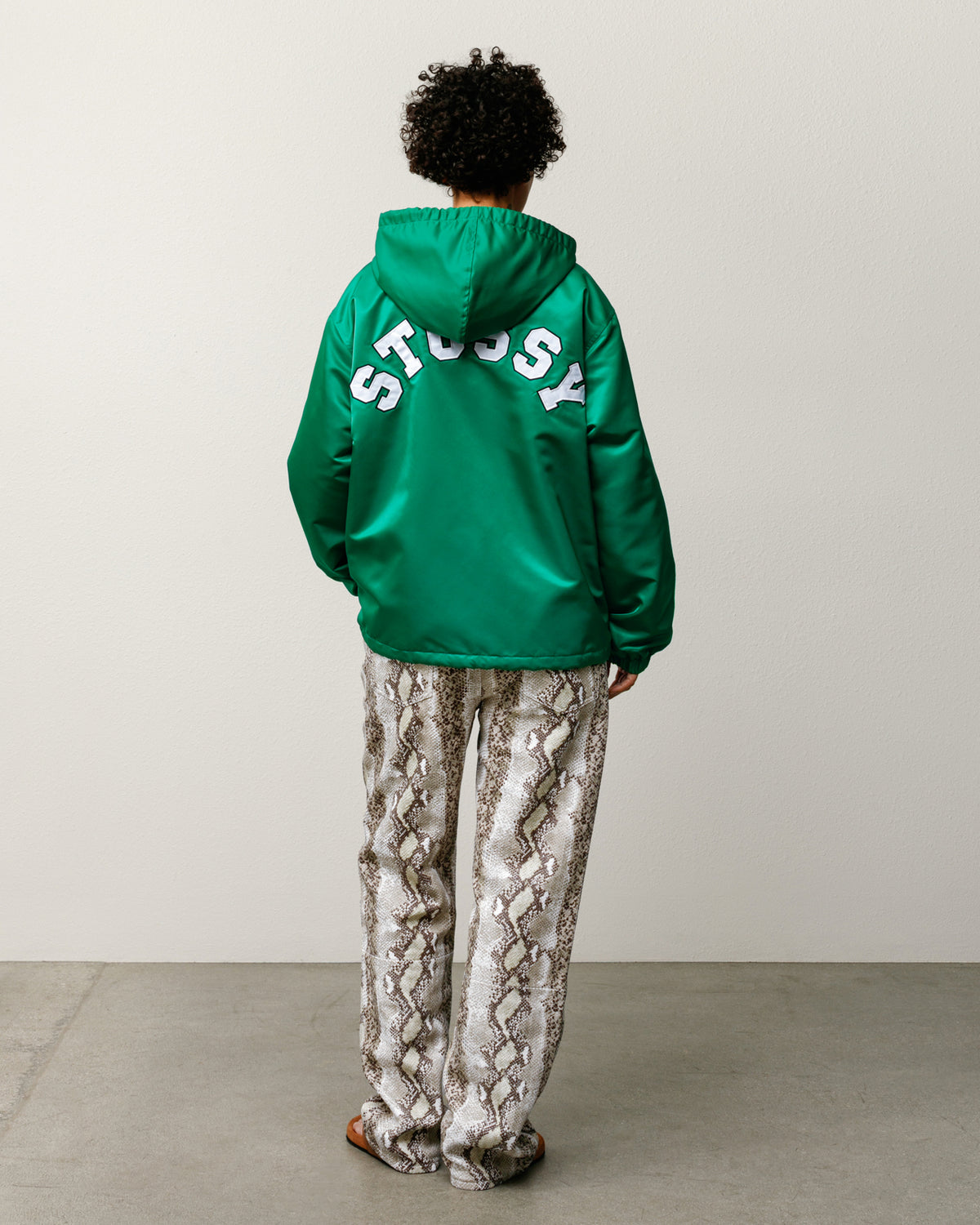 Hooded Coaches Jacket – Green | Outerwear | Stüssy Japan