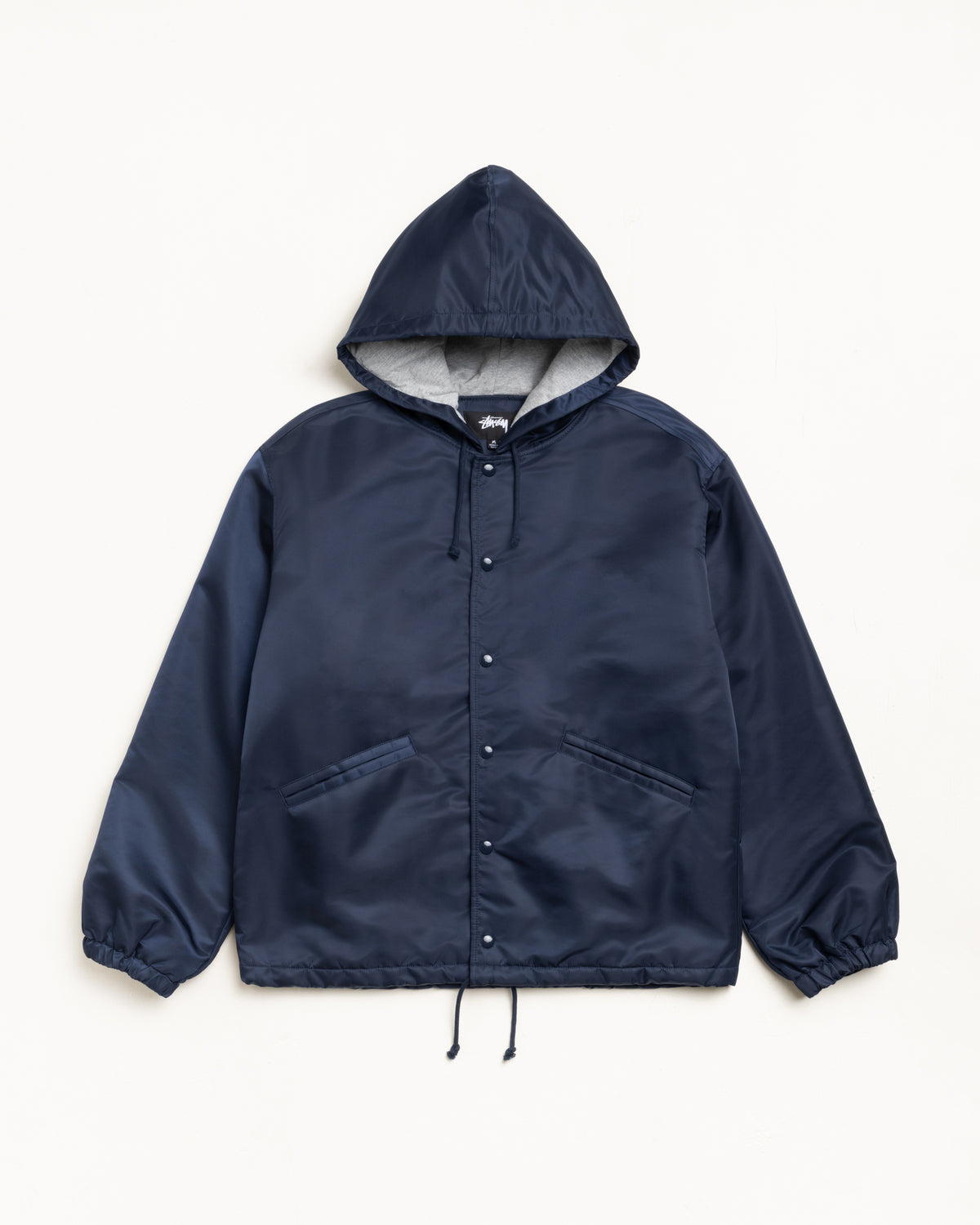 Hooded Coaches Jacket – Navy | Outerwear | Stüssy Japan