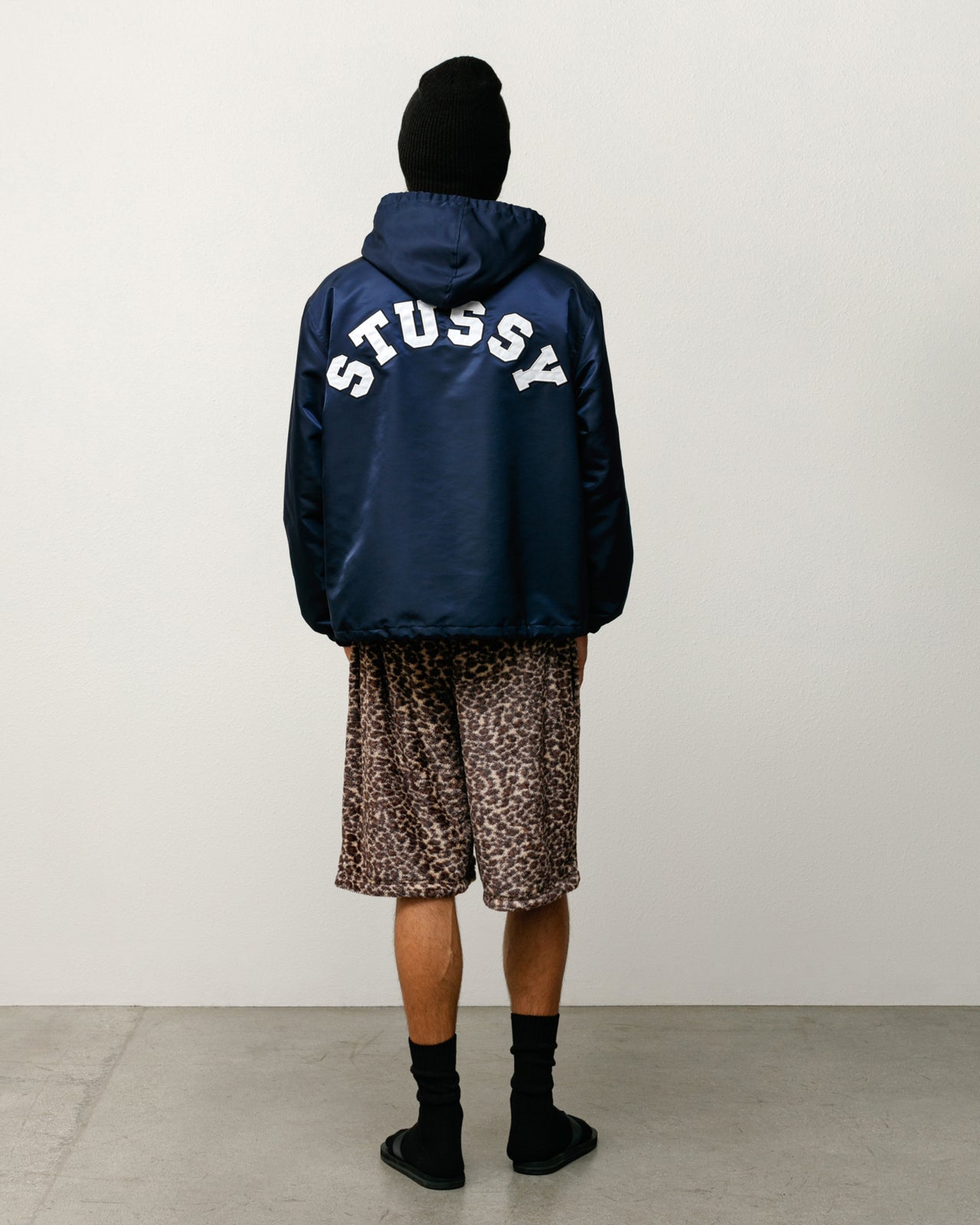 Hooded Coaches Jacket – Navy | Outerwear | Stüssy Japan