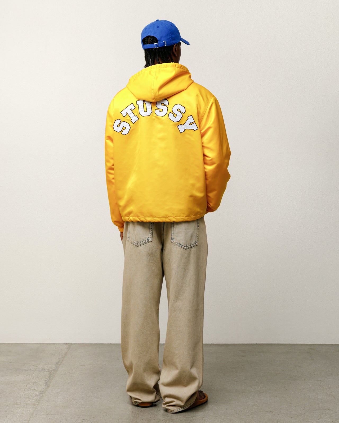 Hooded Coaches Jacket – Yellow | Outerwear | Stüssy Japan