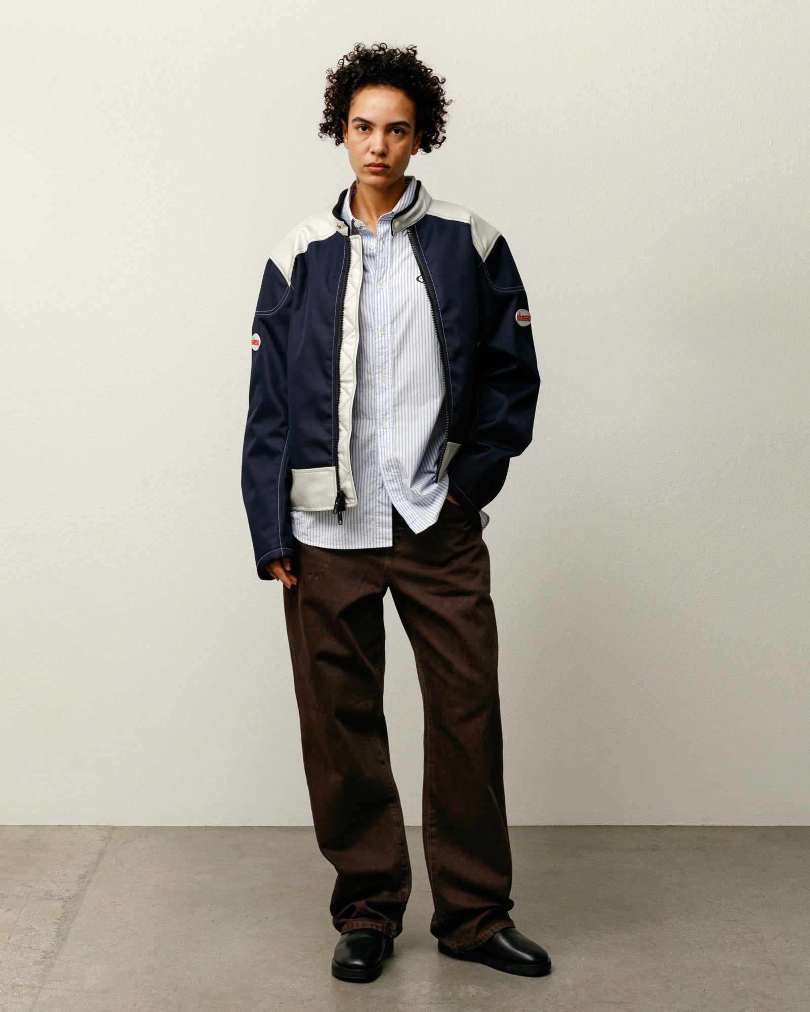 ステューシ　ジャケット Moto Jacket – Navy | Outerwear | Stüssy Japan