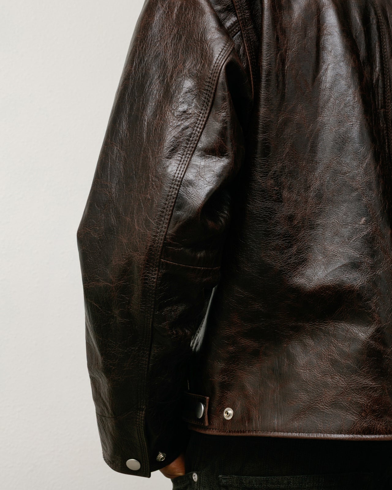 Garage Jacket Leather – Dark Brown | Outerwear | Stüssy Japan