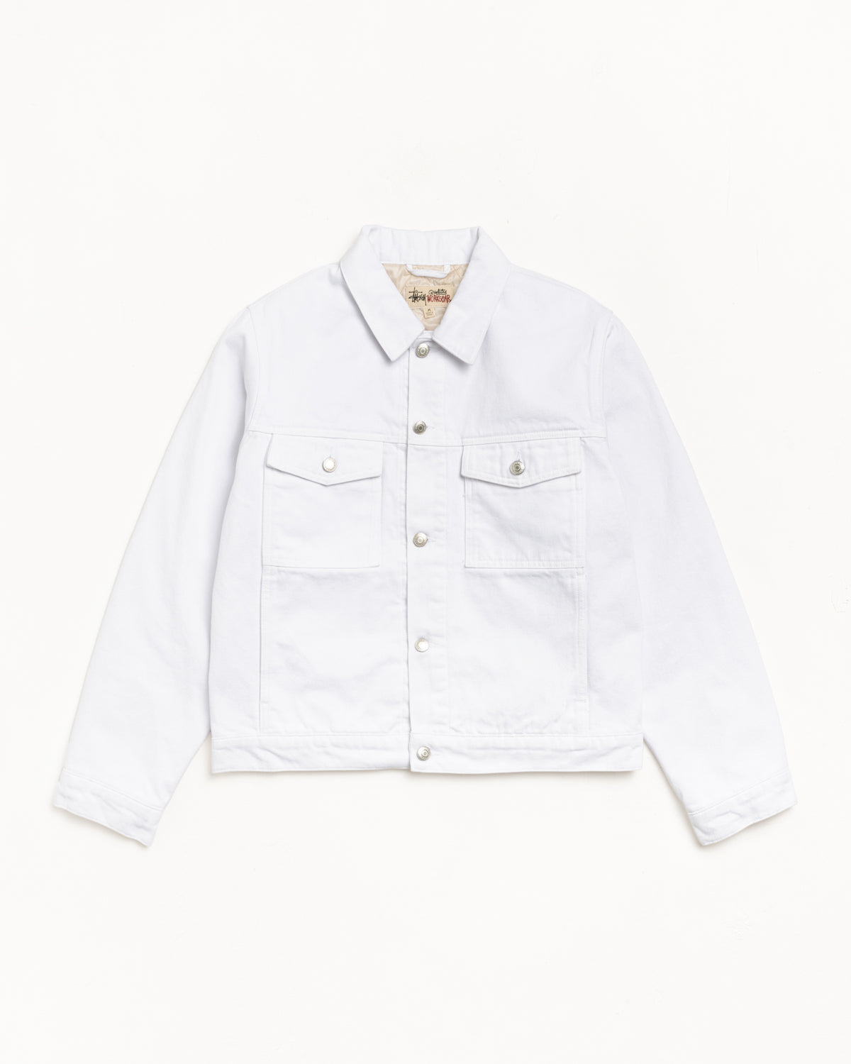 Lined Denim Trucker – White | Outerwear | Stüssy Japan