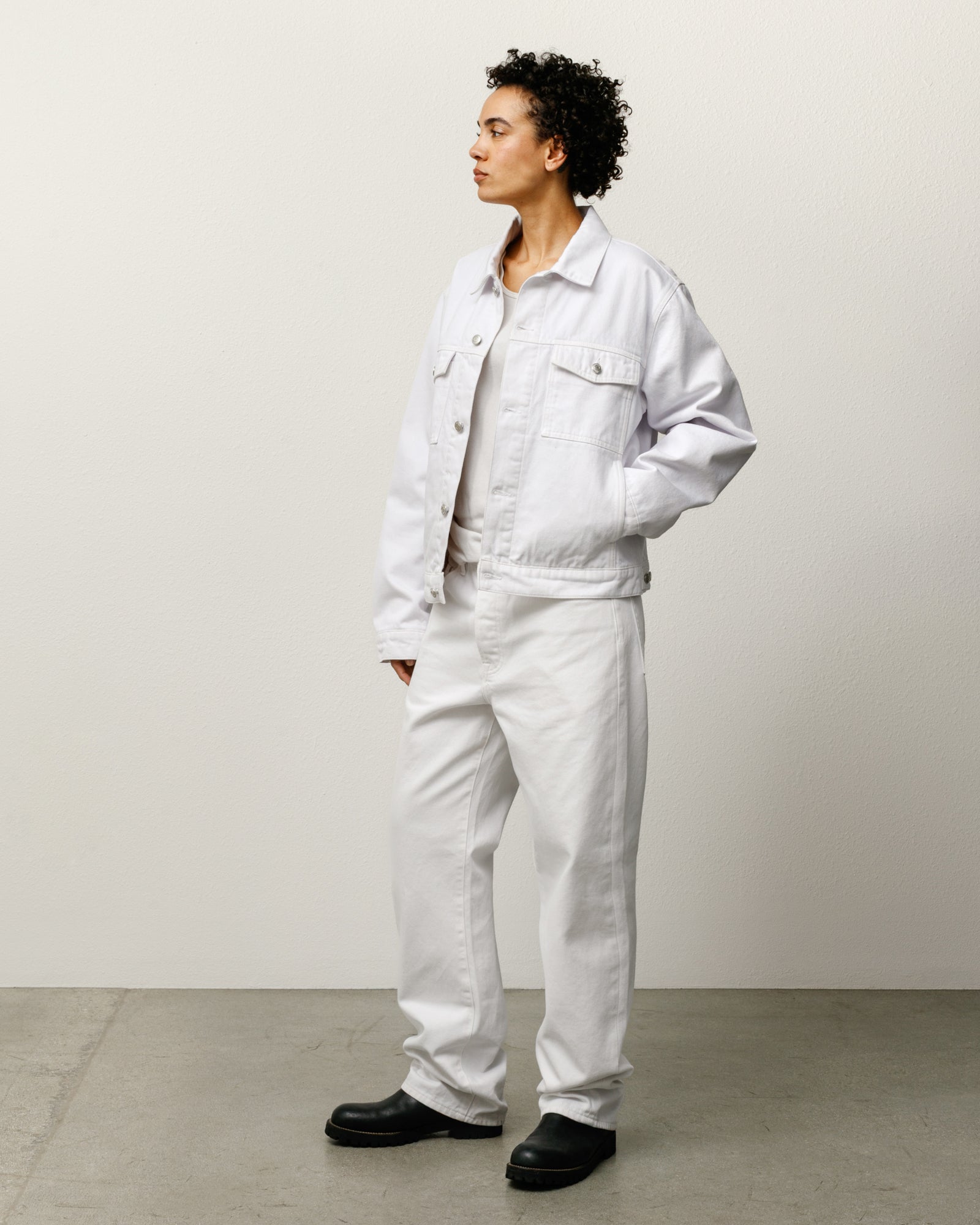 Lined Denim Trucker – White | Outerwear | Stüssy Japan