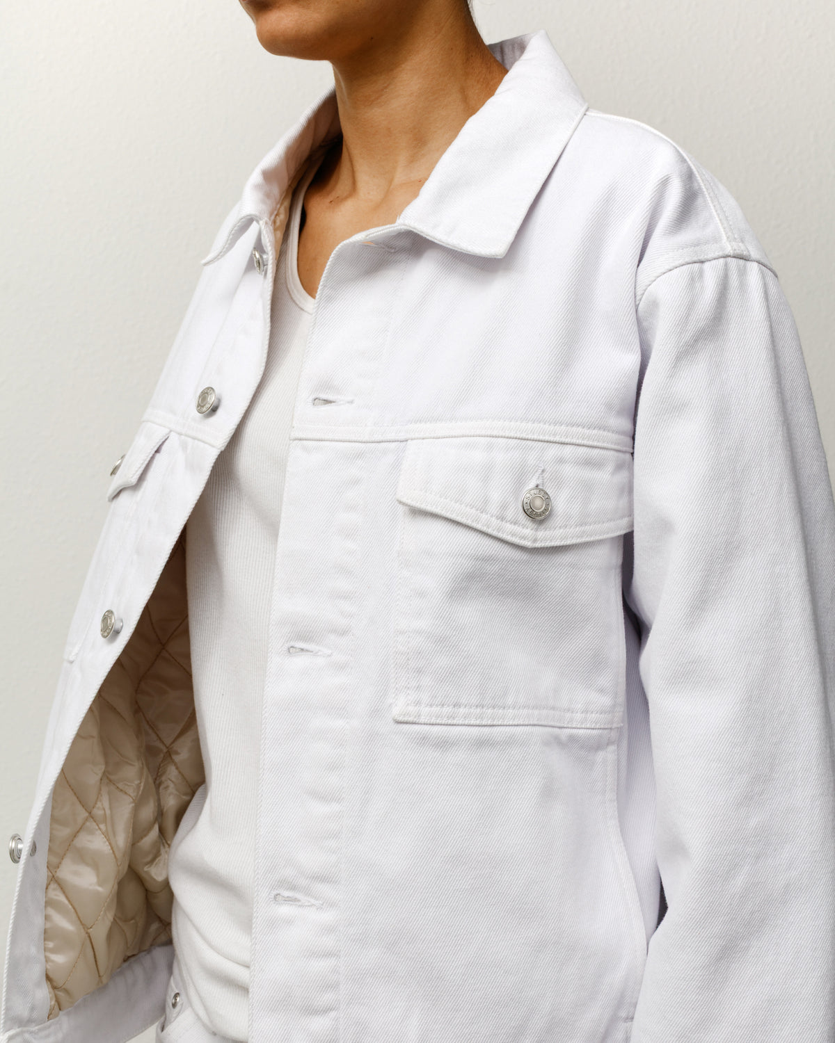 Lined Denim Trucker – White | Outerwear | Stüssy Japan
