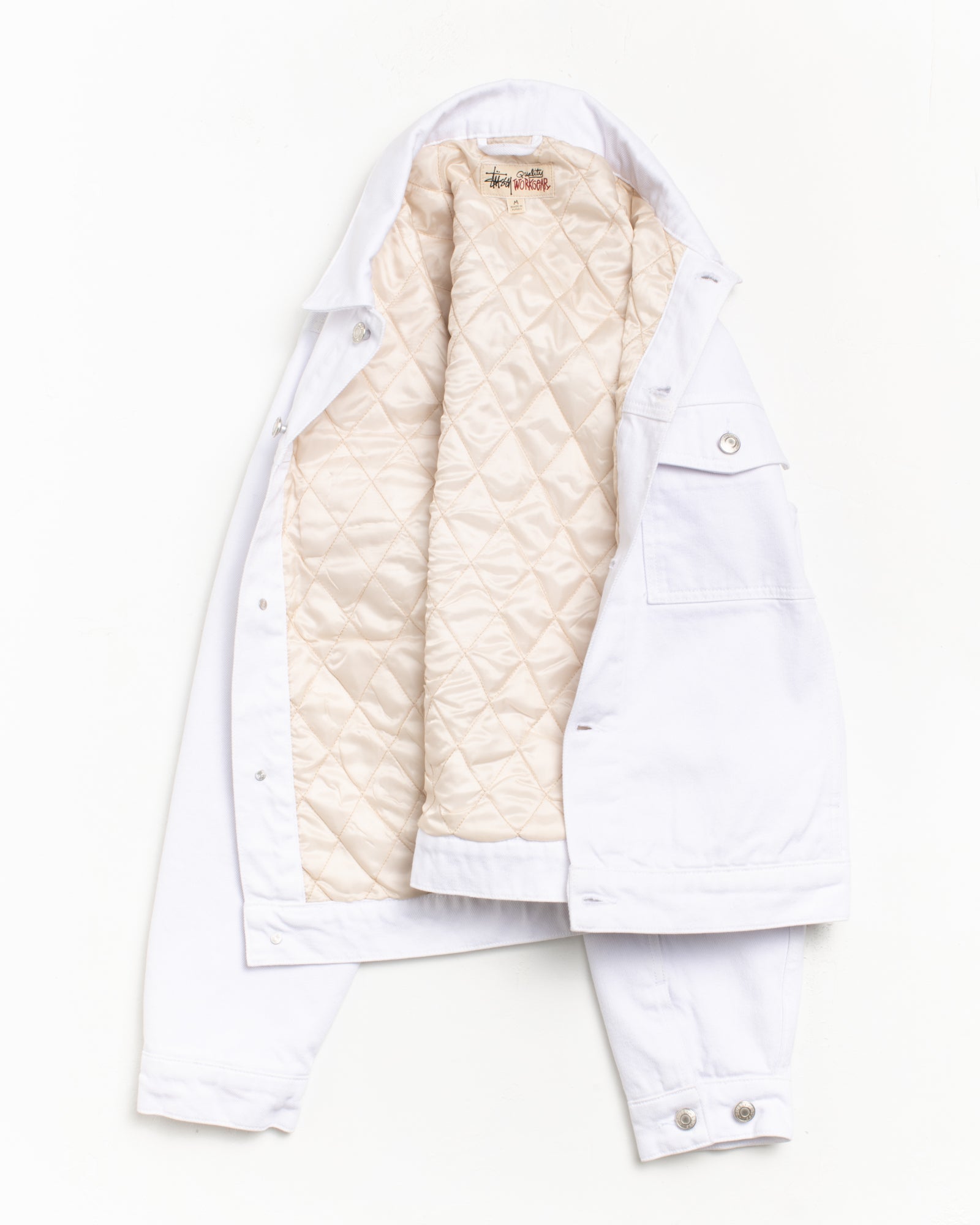 Lined Denim Trucker – White | Outerwear | Stüssy Japan