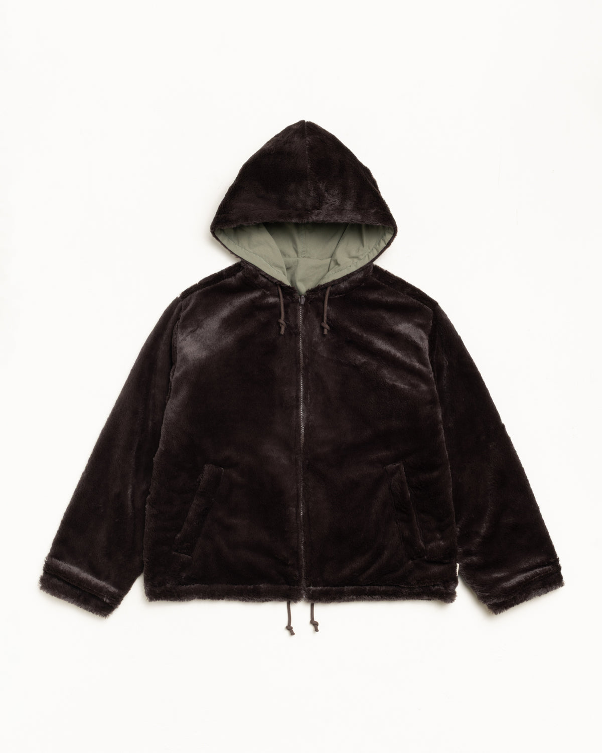 Reversible Hooded Jacket – Brown | Outerwear | Stüssy Japan