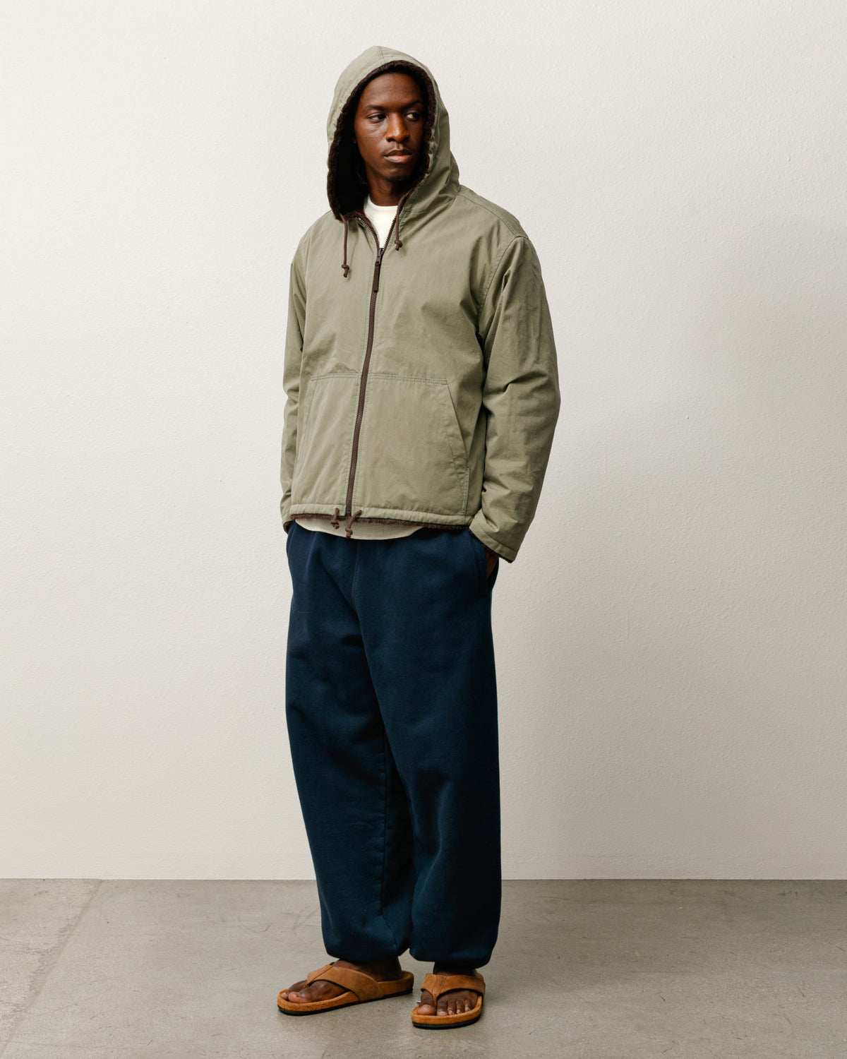 Reversible Hooded Jacket – Brown | Outerwear | Stüssy Japan