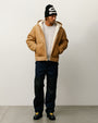 SHEARLING HOODED JACKET
