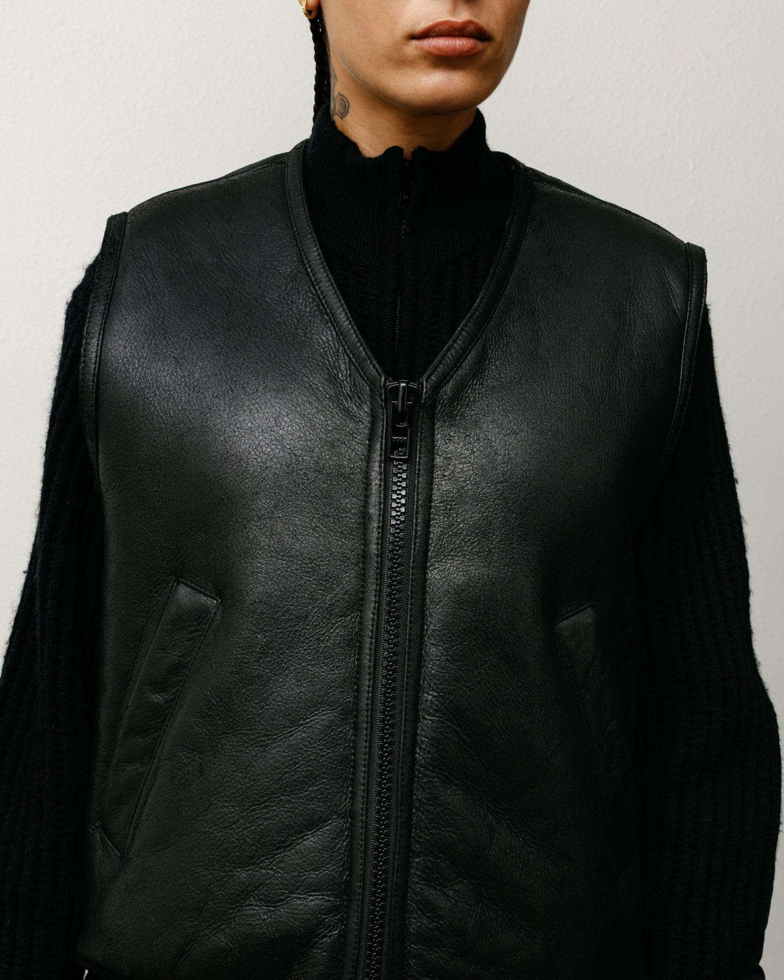Shearling Vest – Black | Outerwear | Stüssy Japan