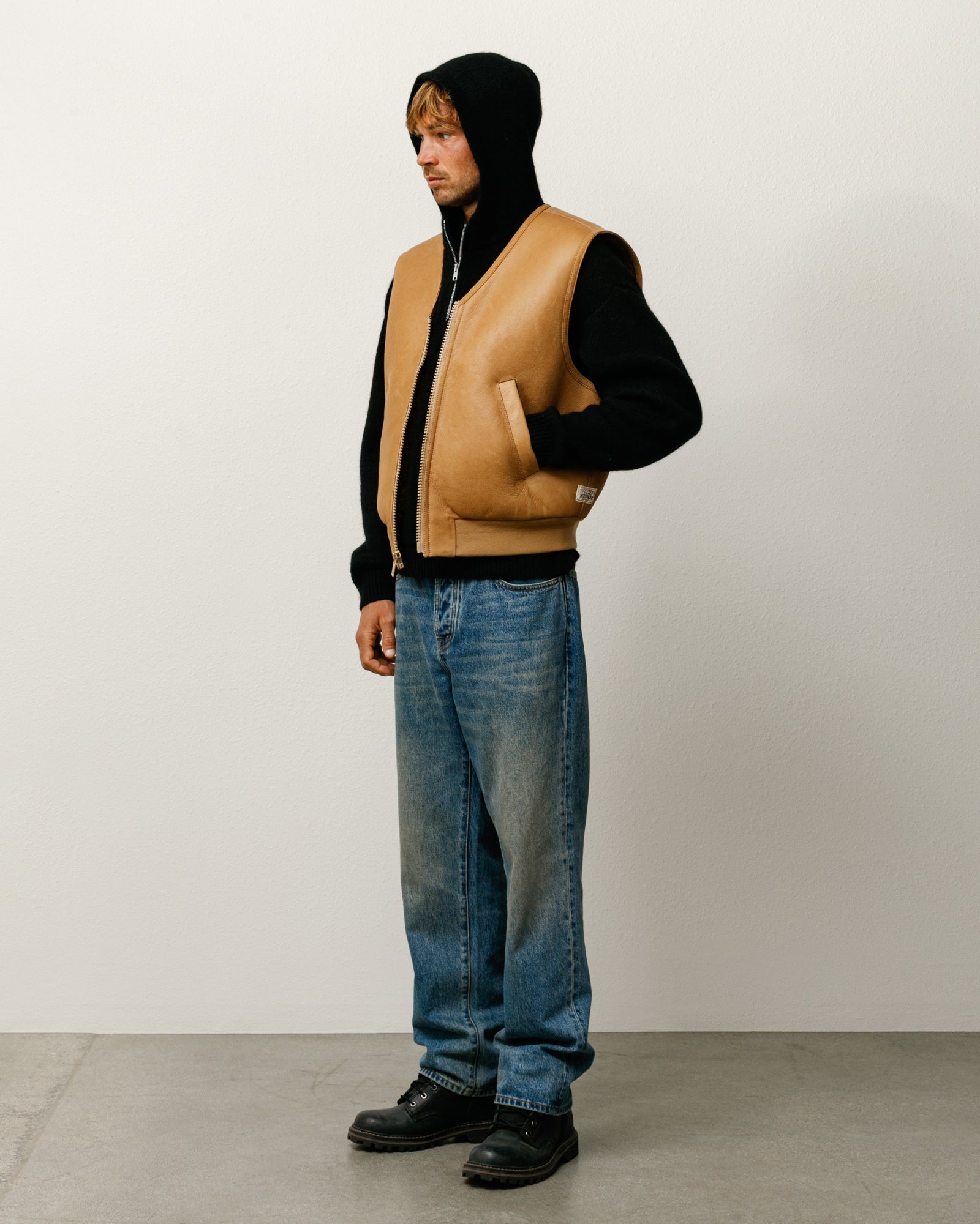 Shearling Vest – Tan | Outerwear | Stüssy Japan