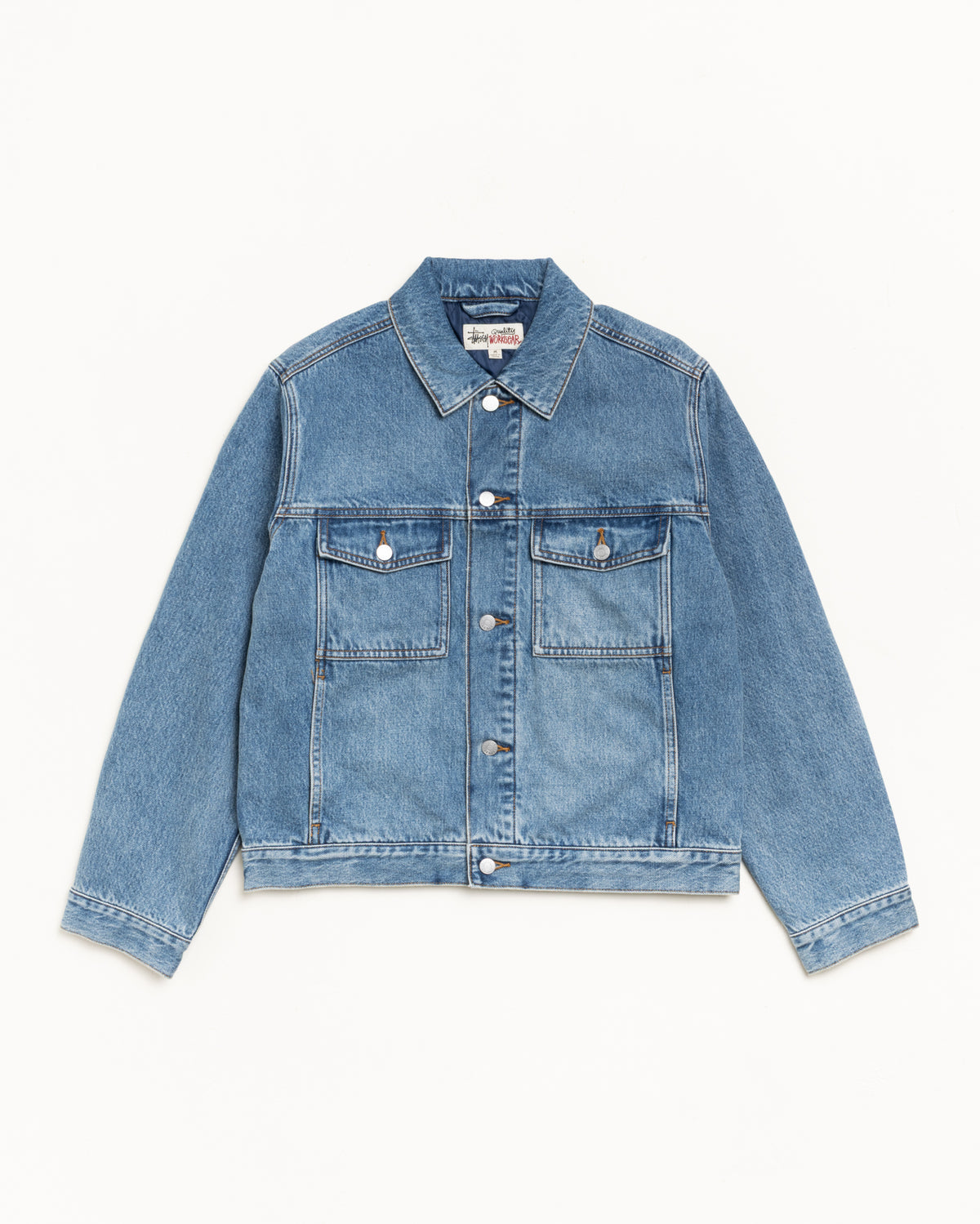 Lined Denim Trucker – Indigo Stone Wash | Outerwear | Stüssy Japan