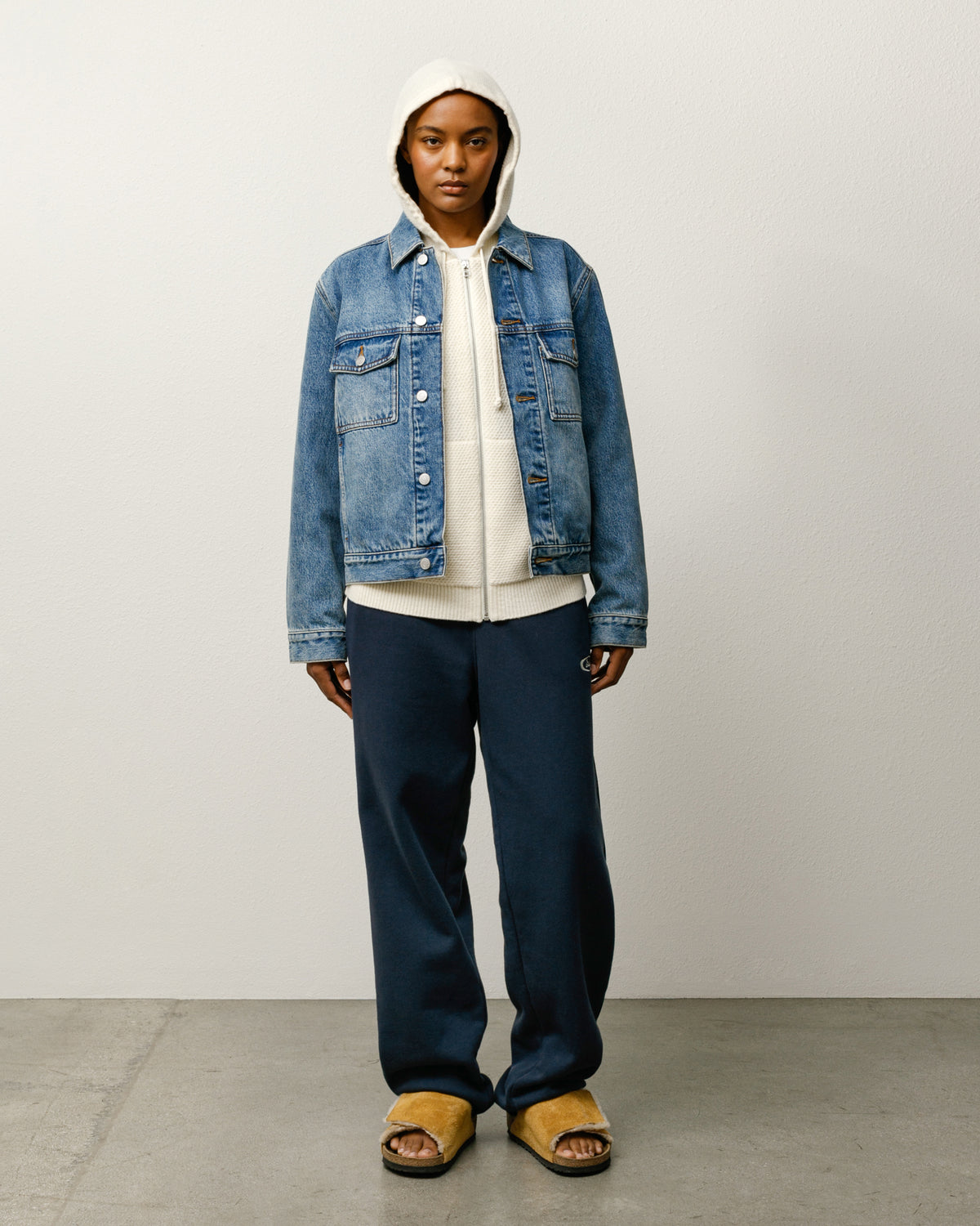 Lined Denim Trucker – Indigo Stone Wash | Outerwear | Stüssy Japan