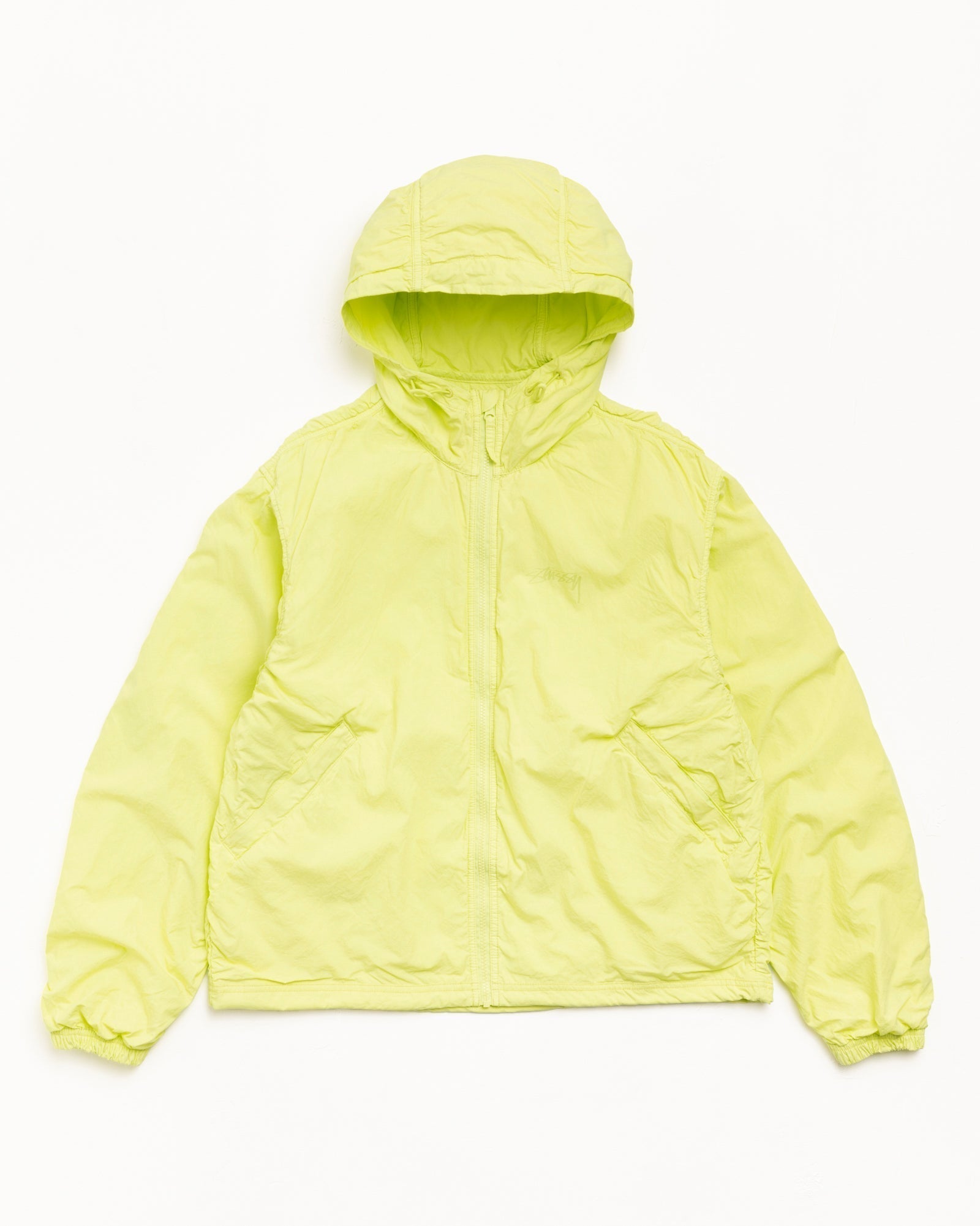 Double Cotton Hooded Jacket – Lime | Outerwear | Stüssy Japan
