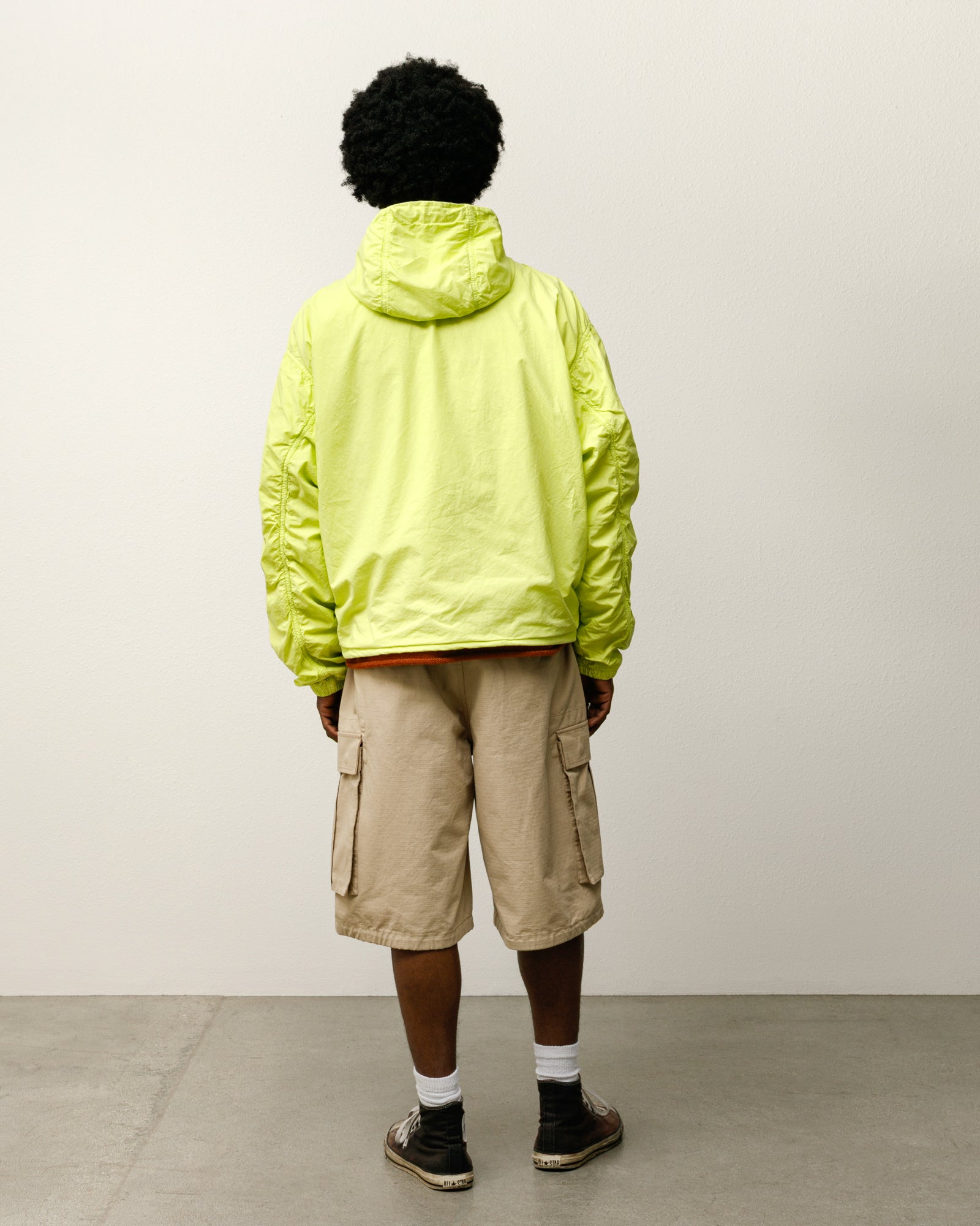 Double Cotton Hooded Jacket – Lime | Outerwear | Stüssy Japan
