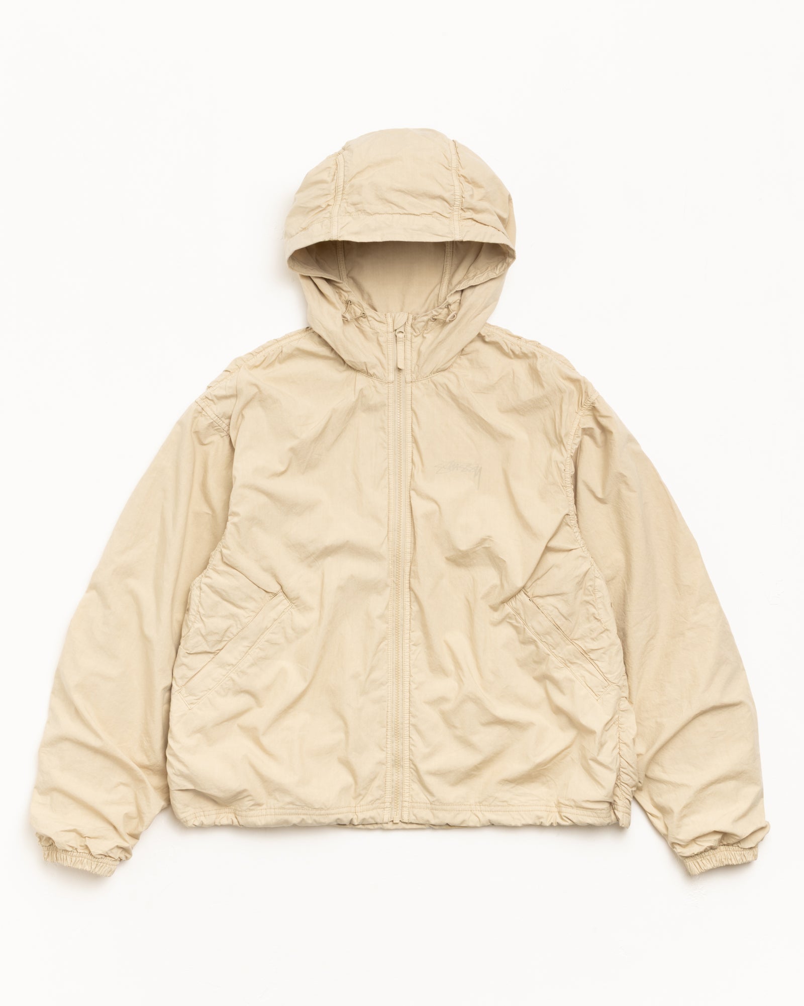 Double Cotton Hooded Jacket – Sand | Outerwear | Stüssy Japan
