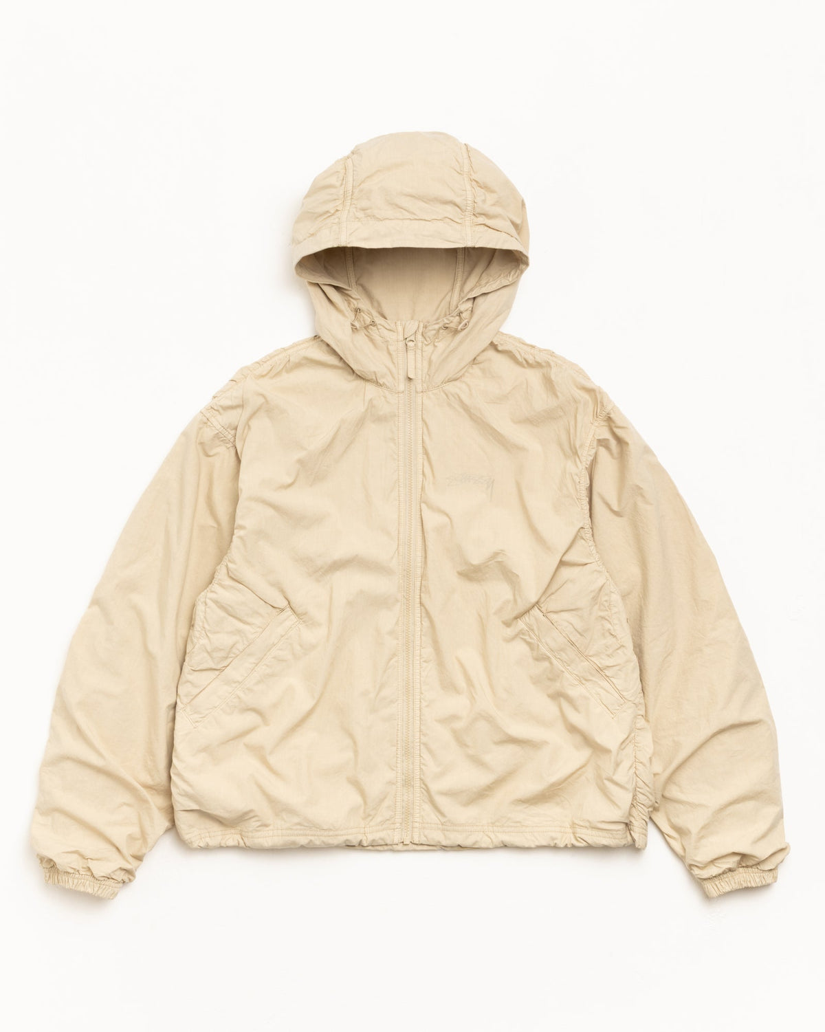 Double Cotton Hooded Jacket – Sand | Outerwear | Stüssy Japan