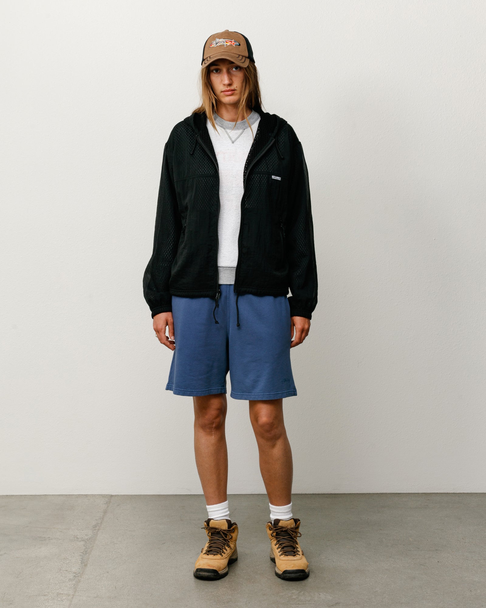 Layered Mesh Hooded Jacket – Black | Outerwear | Stüssy Japan